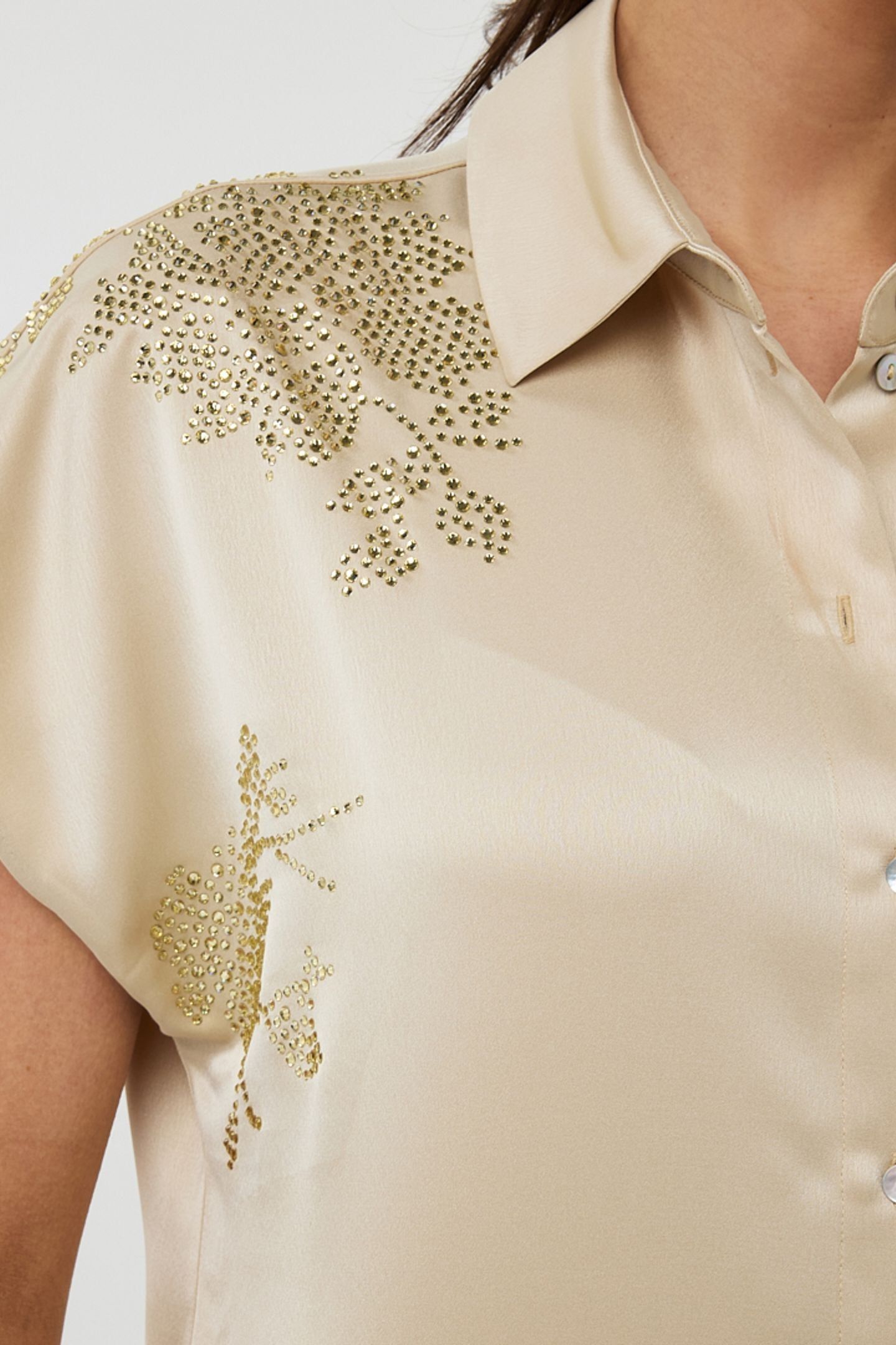 BLOUSE BATWING SEQUINS CHAMPAGNE 7