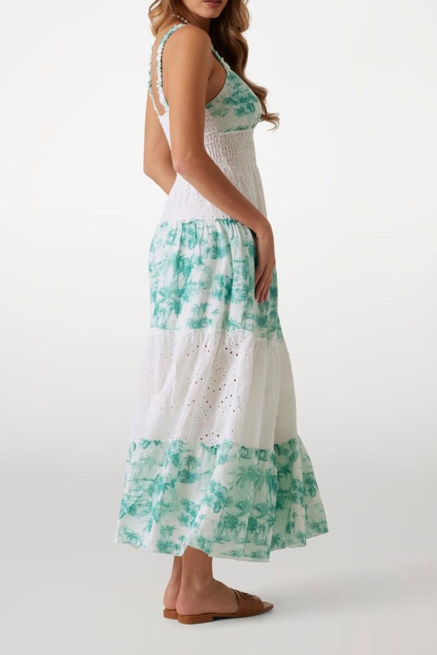 GUESS ECO SAVINA MIX PRINT DRE VINTAGE ISLAND TURQU 2