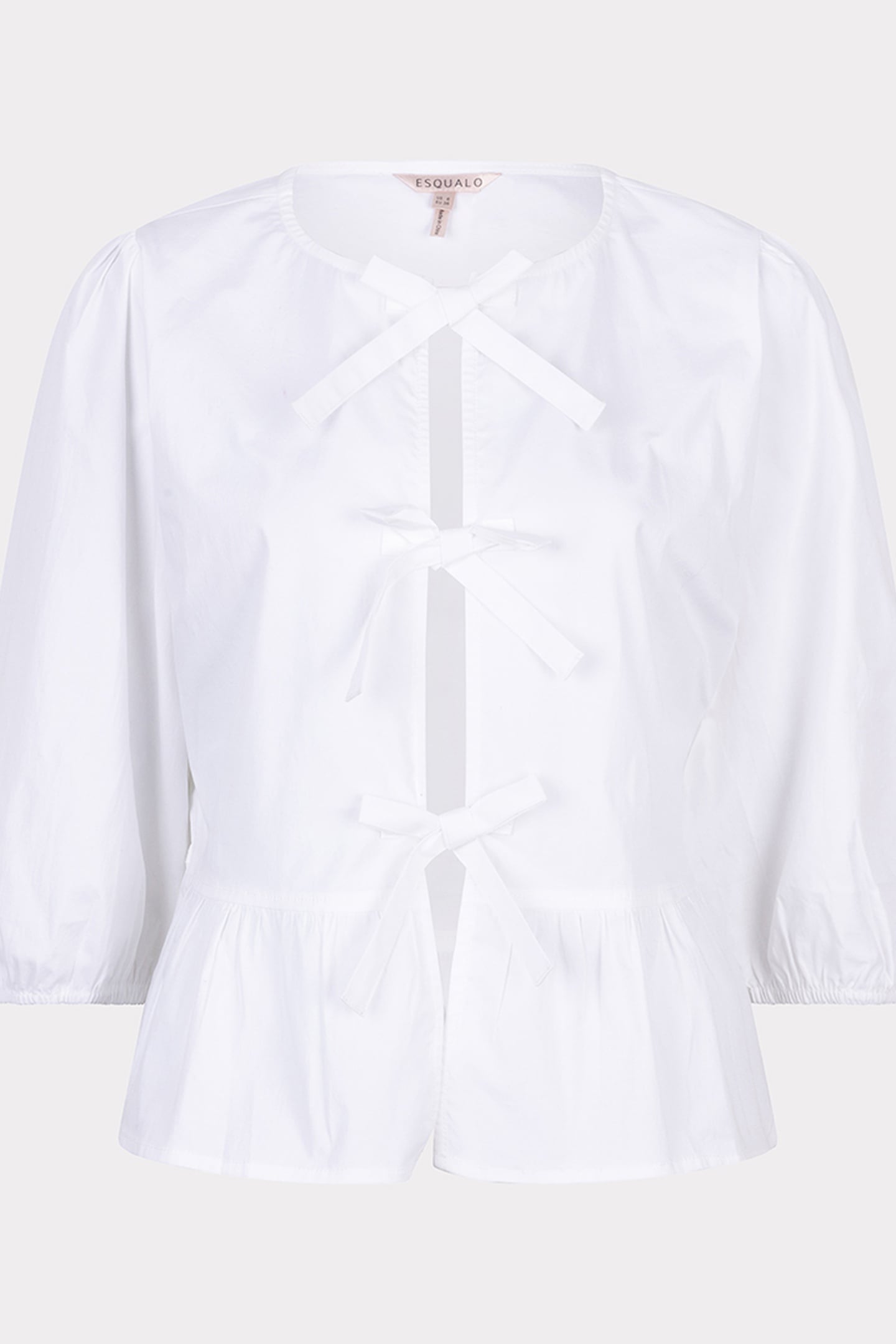 BLOUSE PEPLUM POPLIN OFF WHITE 4