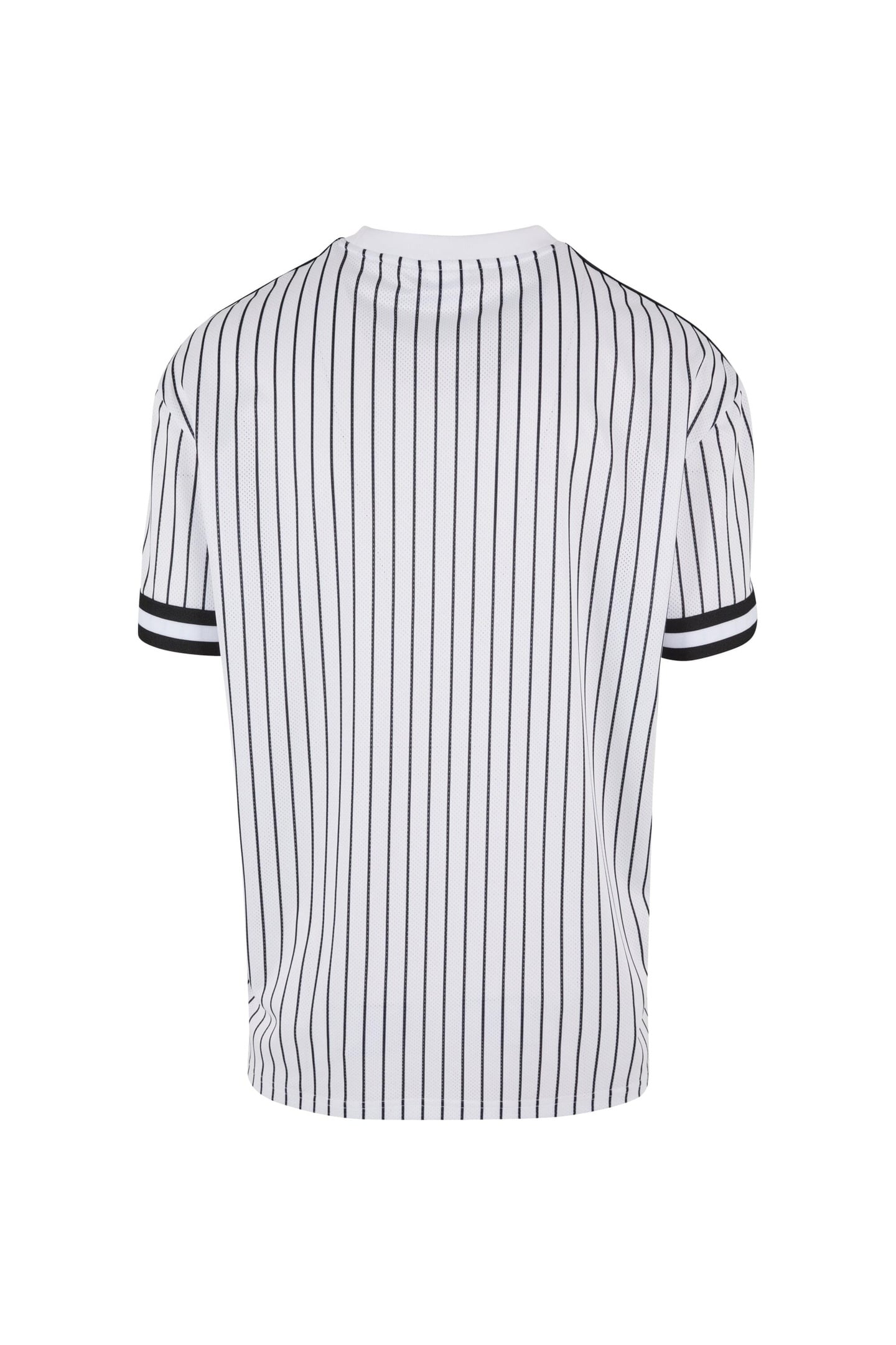 OVERSIZED STRIPED MESH TEE WHITE/BLACK 2