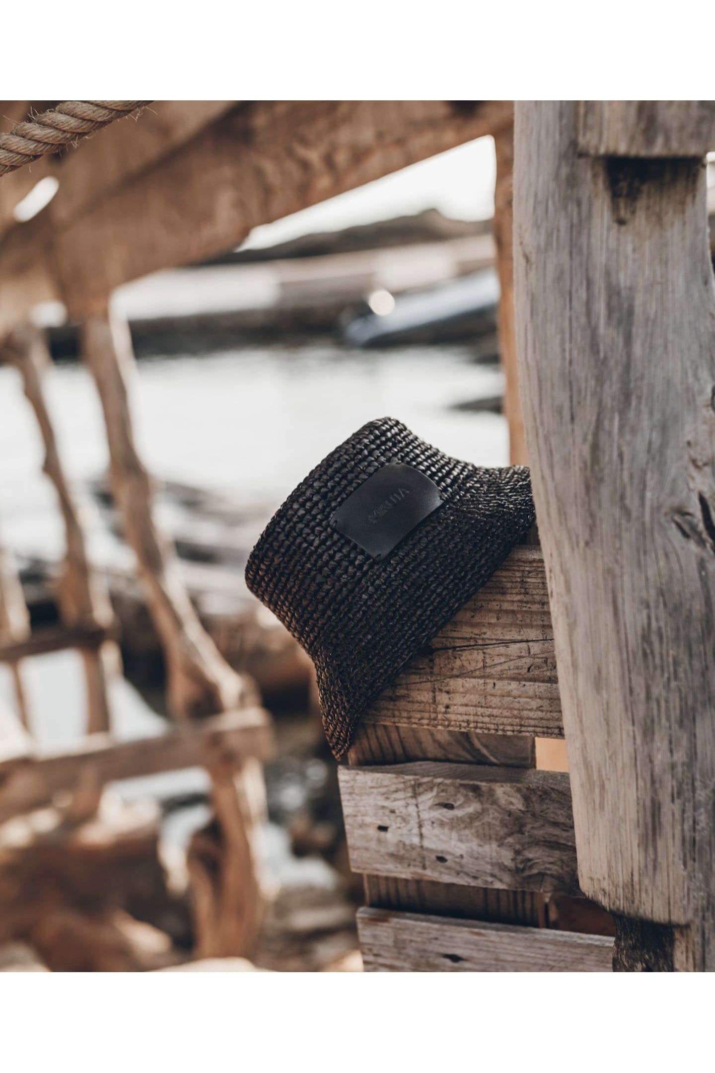 THE BLACK RAFFIA BUCKET HAT 2