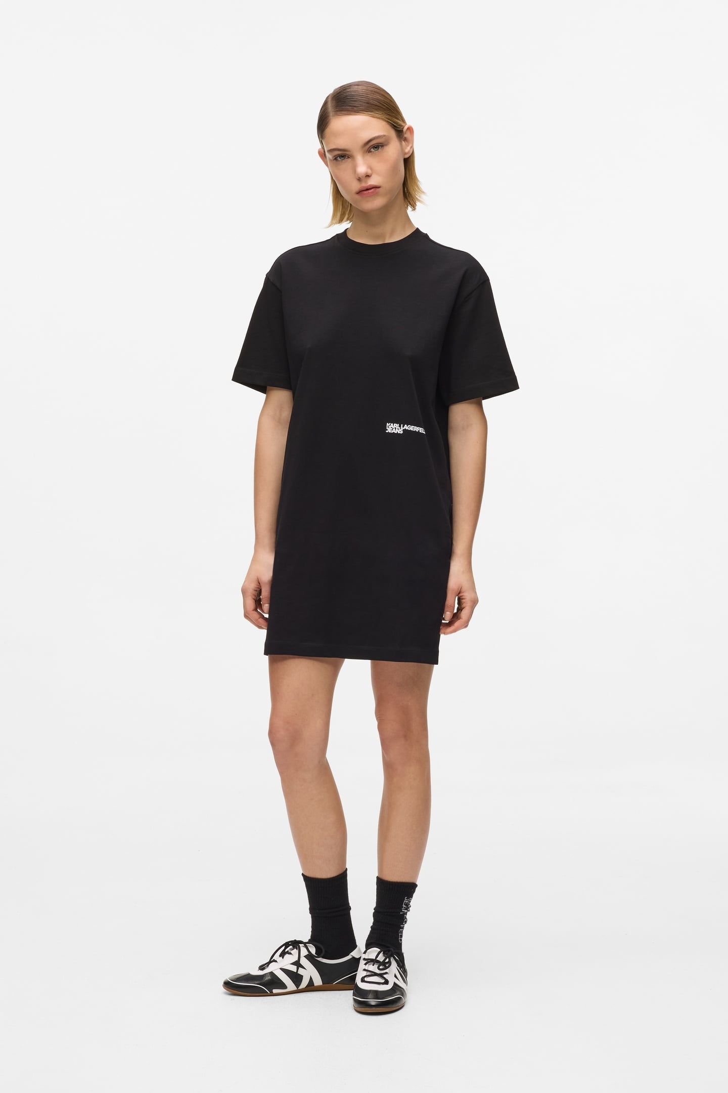 KLJ KARLISM TEE DRESS BLACK 1