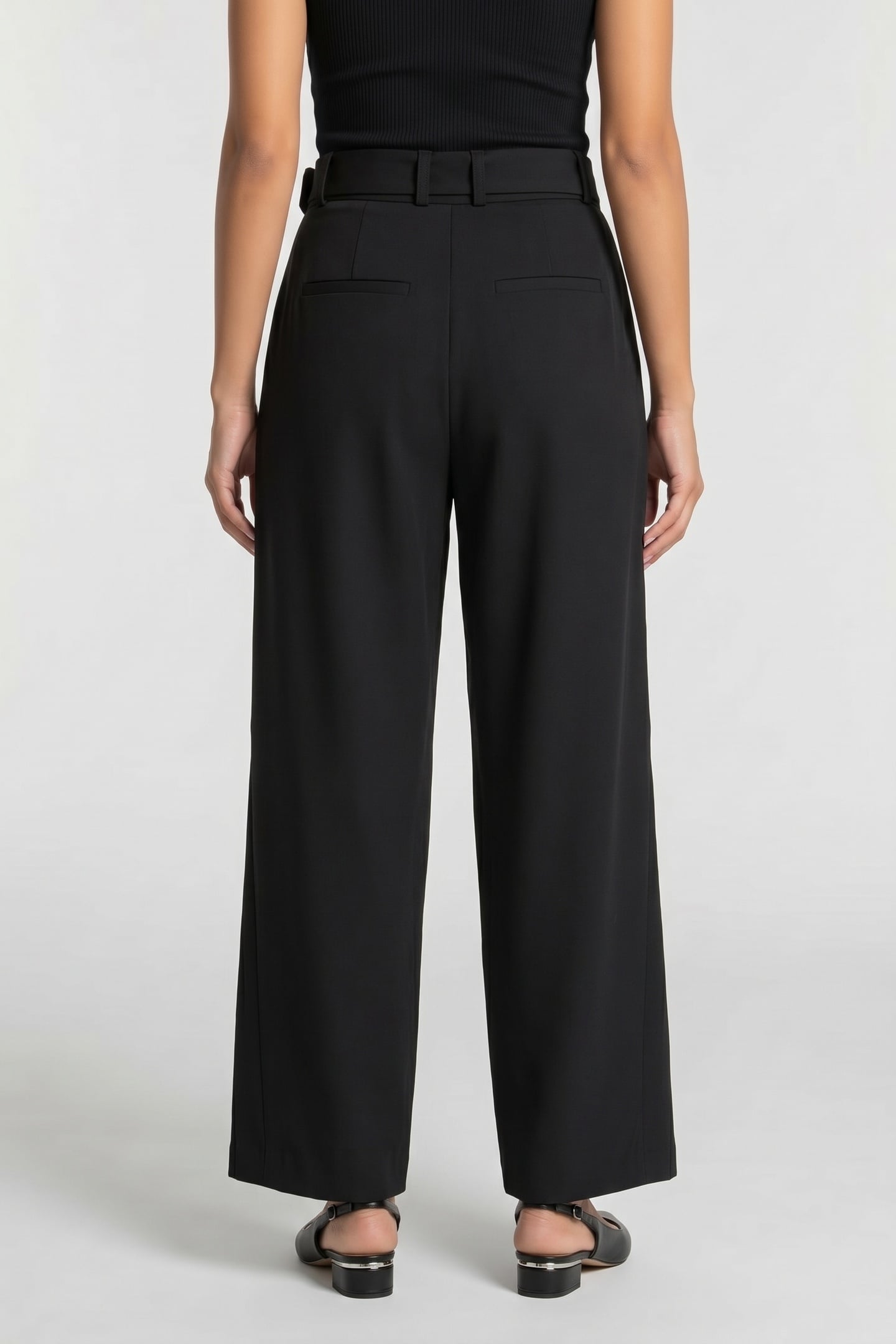 ANNA WOOL TROUSER BLACK 2