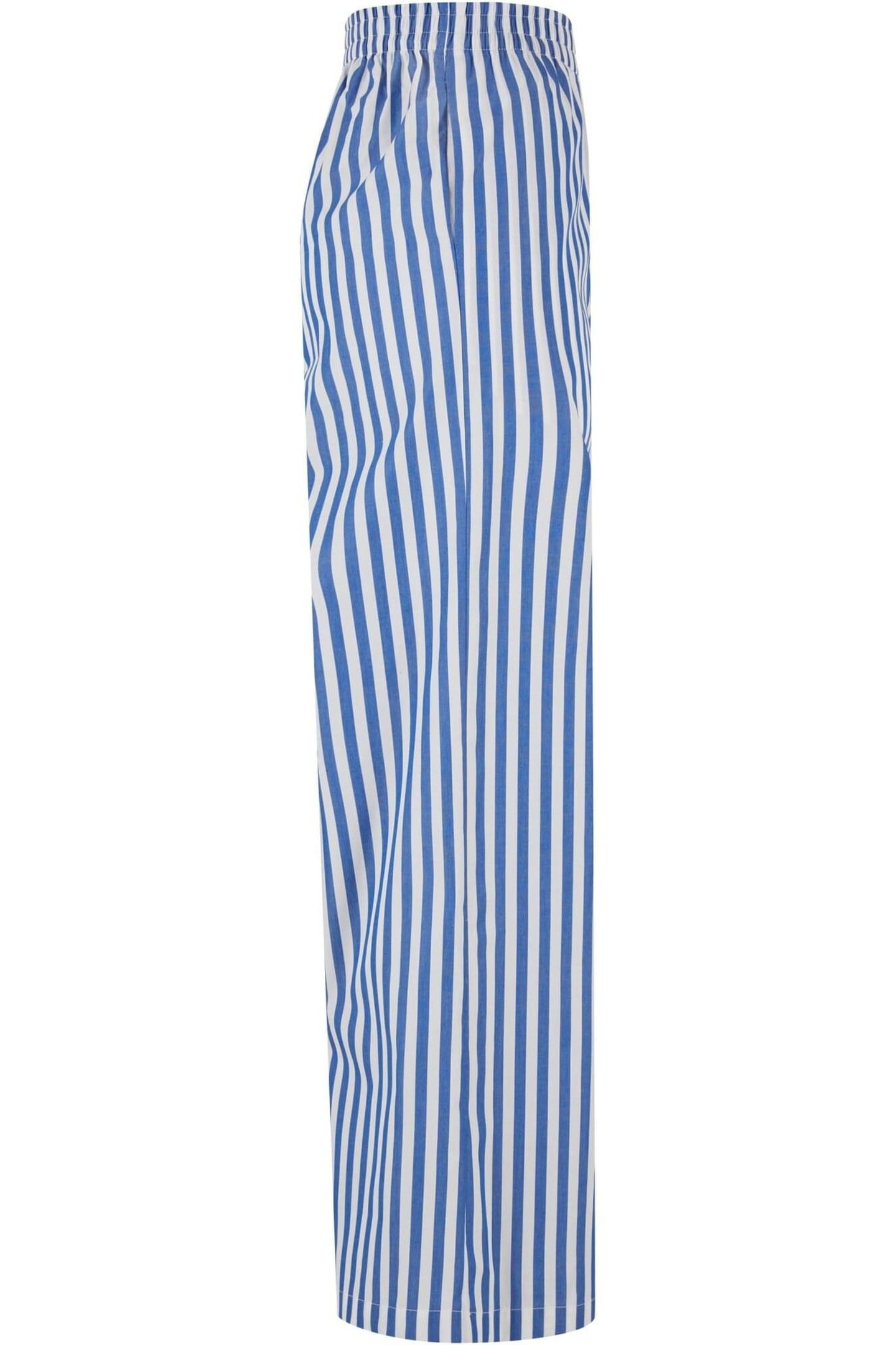 LADIES STRIPED LOOSE PANTS WHITE/BLUE 3