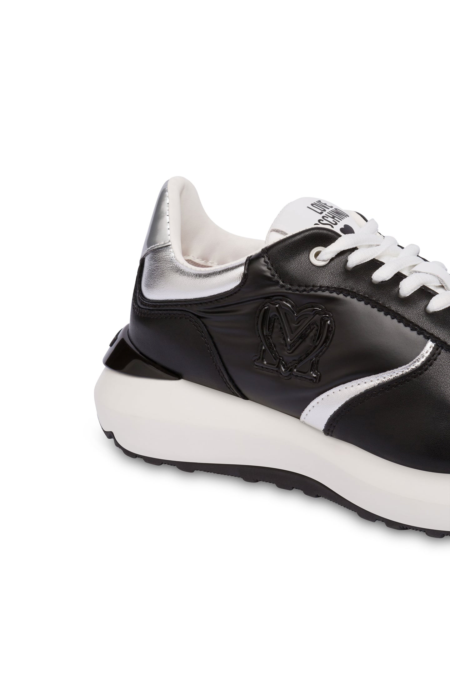 SPEED LOVE NYLON AND CALFSKIN RUNNING SNEAKERS BLACK 2