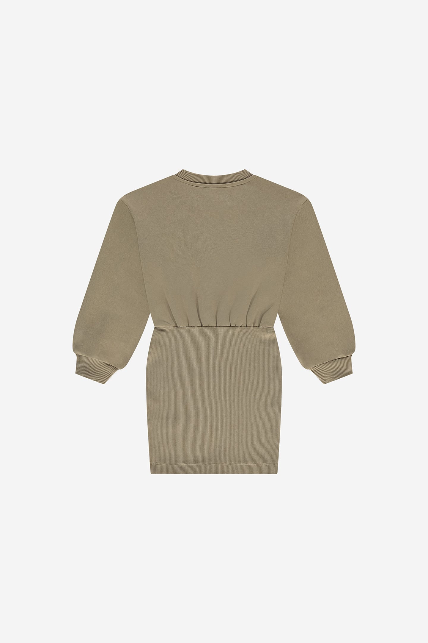 LONGSLEEVE AAIKE SWEATDRESS DARK HUMMUS 2