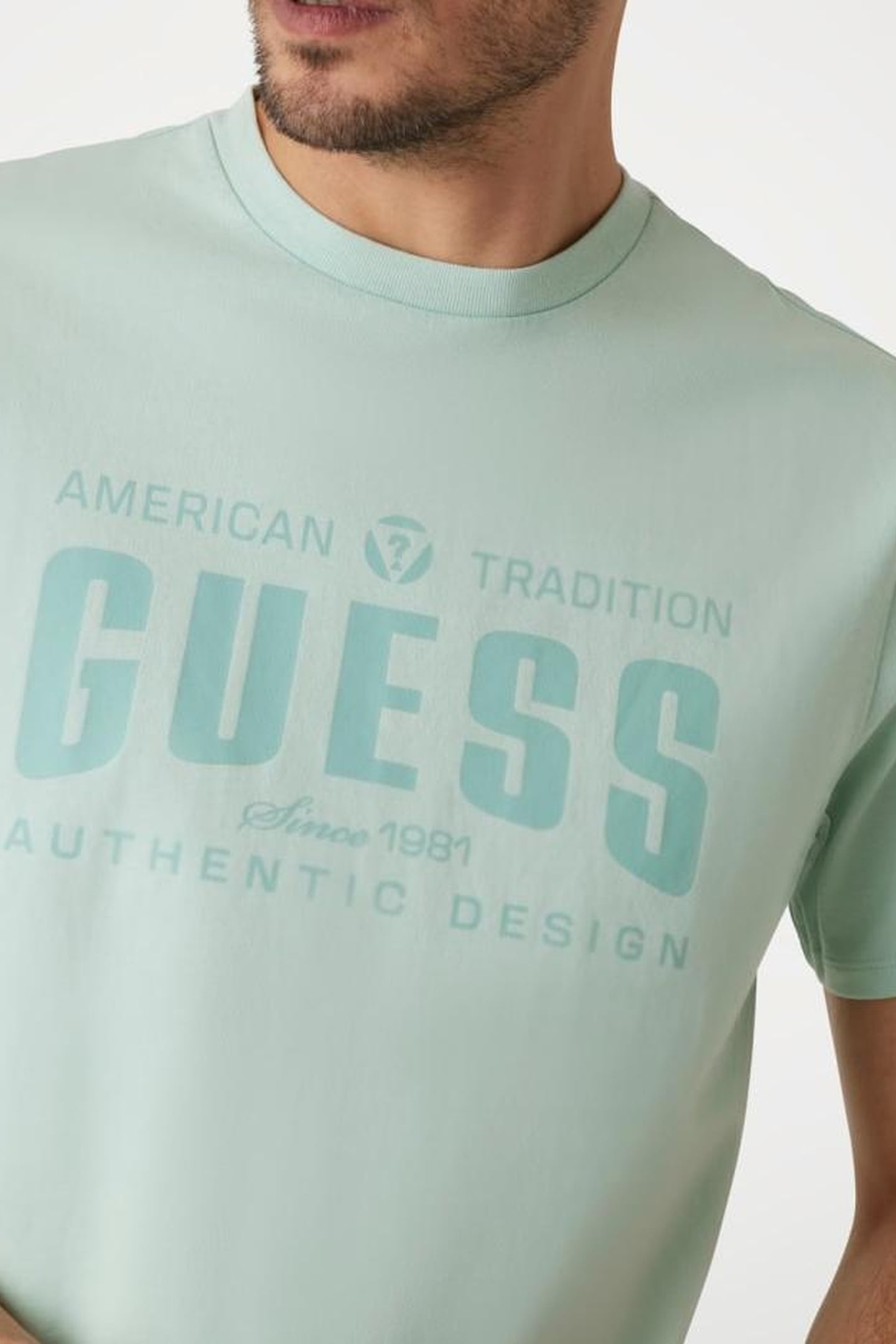 GUESS ECO SS BSC GUESS TRADITI MINTY MIST MULTI 5