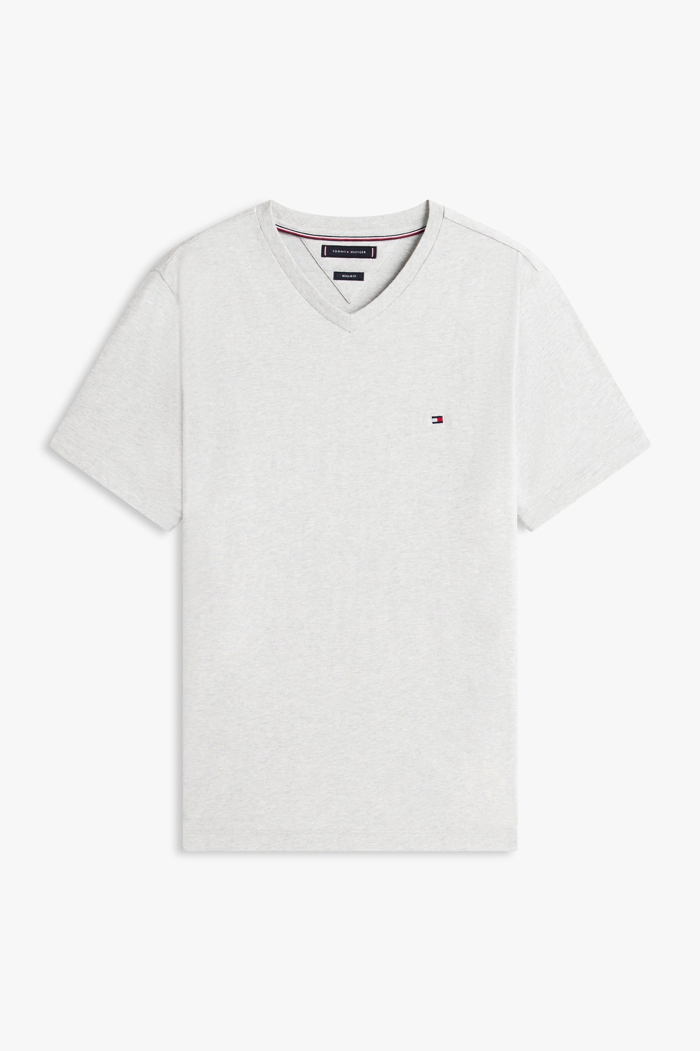 ESSENTIAL V-NECK TEE LIGHT GREY HEATHER 4