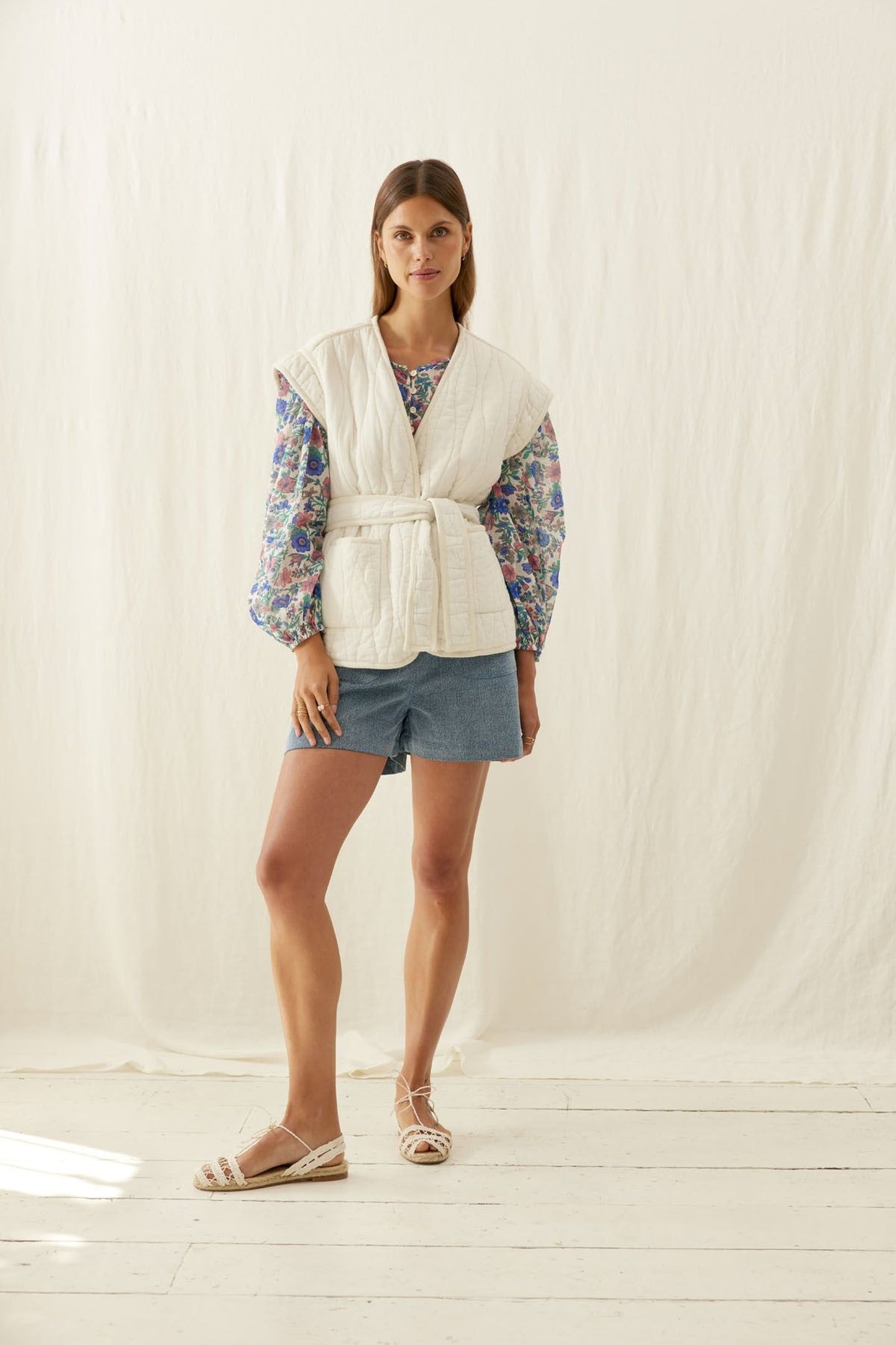 REVERSIBLE VEST ANDRE BLUE SUMMER MEADOW 2