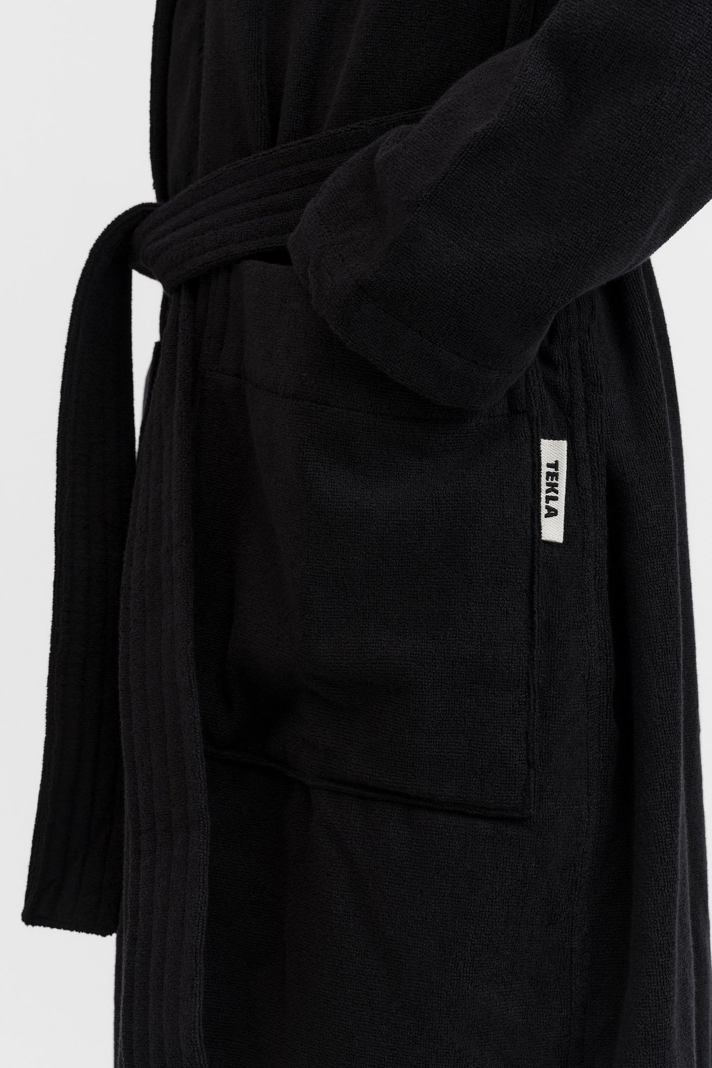 UNISEX CLASSIC BATHROBE BLACK 8