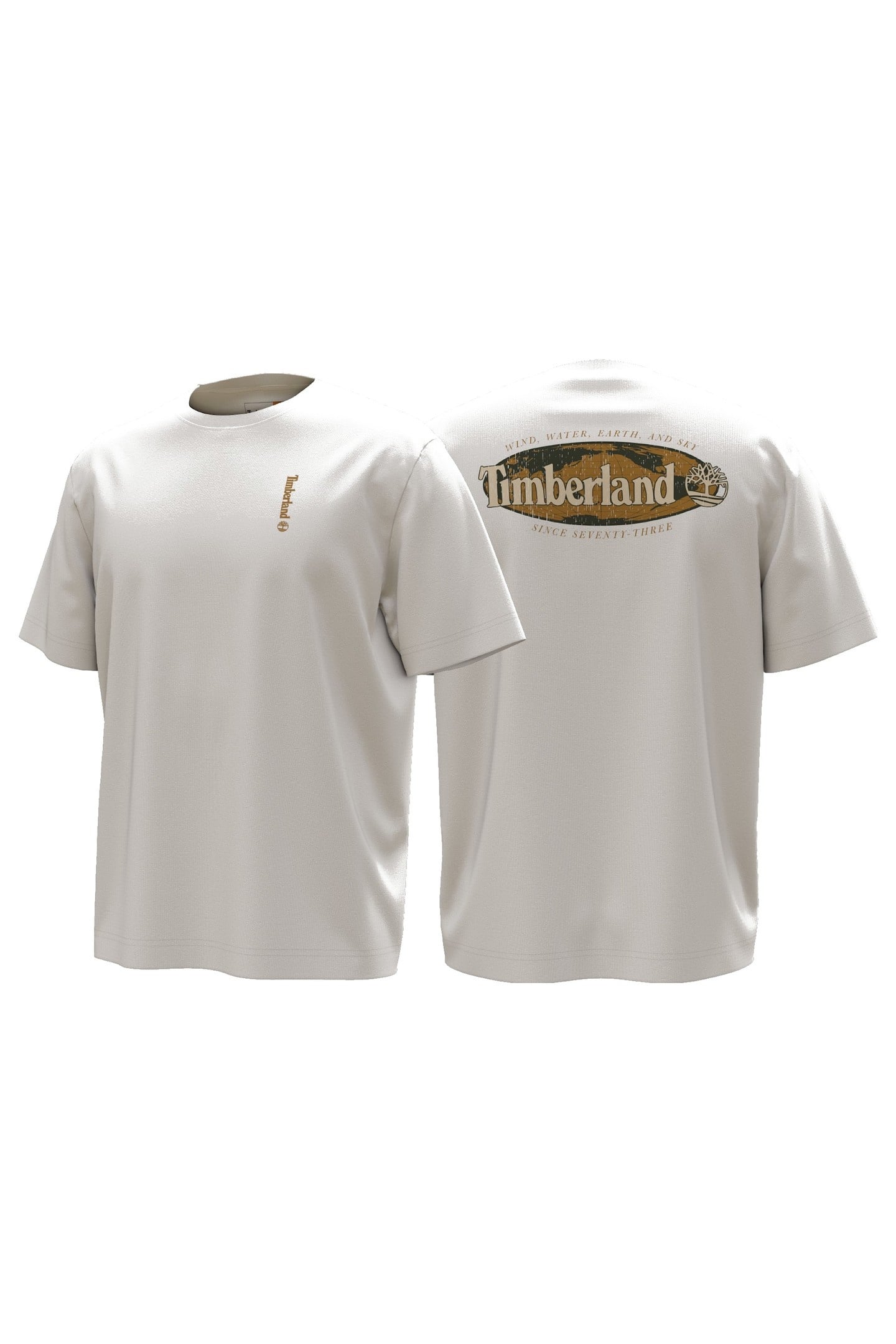 SHORT SLEEVE ''OVAL LOGO'' GRAPHIC TEE WHITE 3