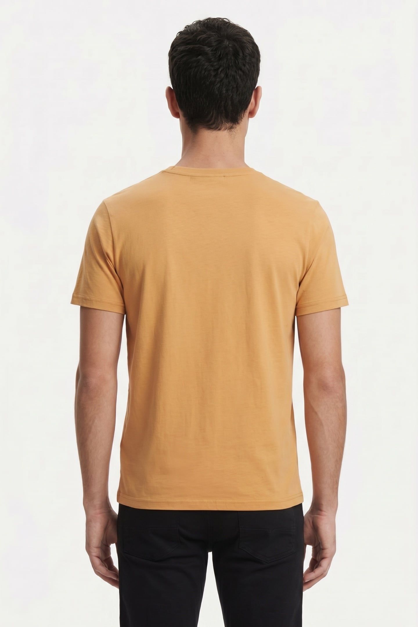 T-SHIRT CREWNECK SOLID BASIC YELLOW 2