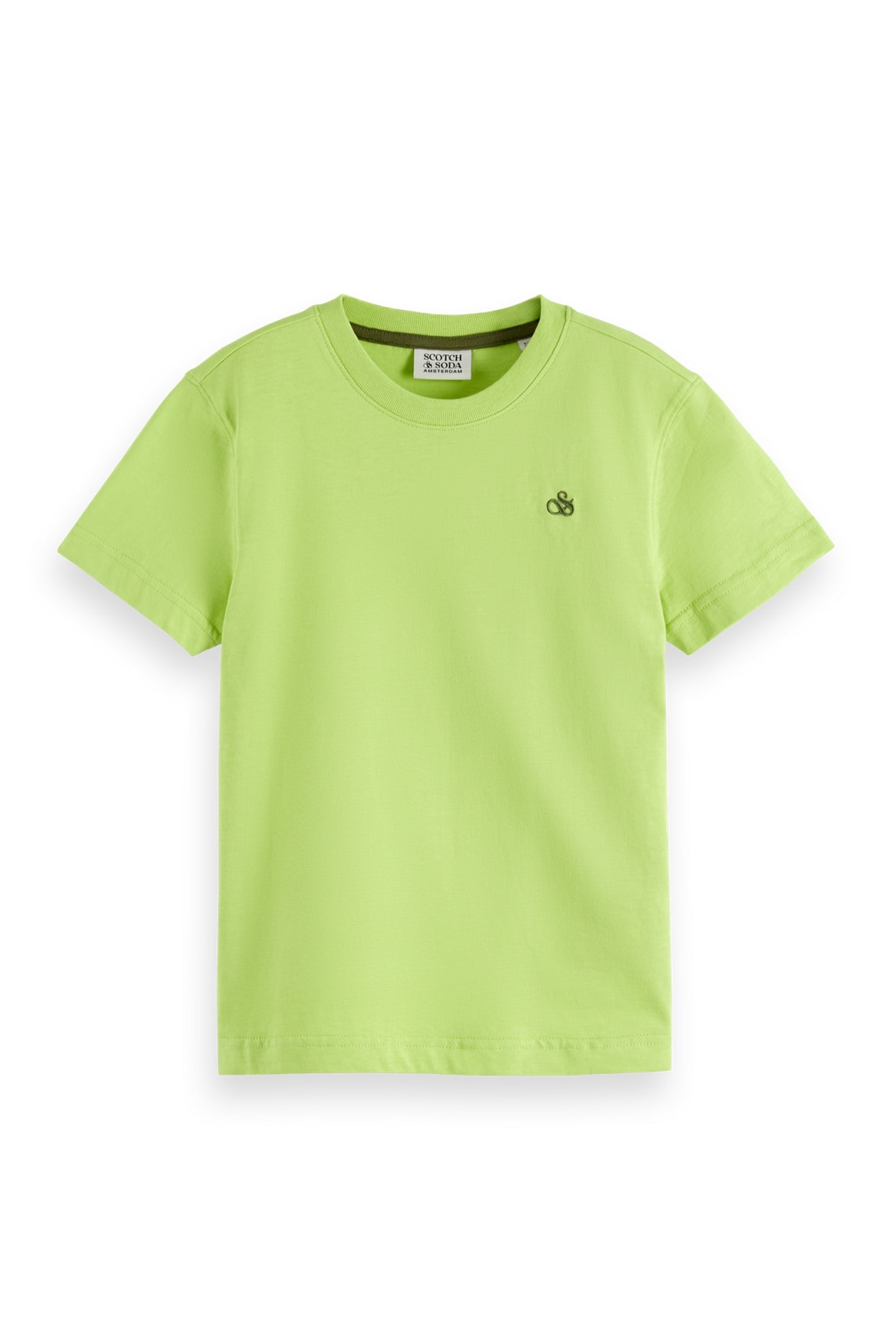 BOYS REGULAR-FIT LOGO T-SHIRT GREEN GLOW 1
