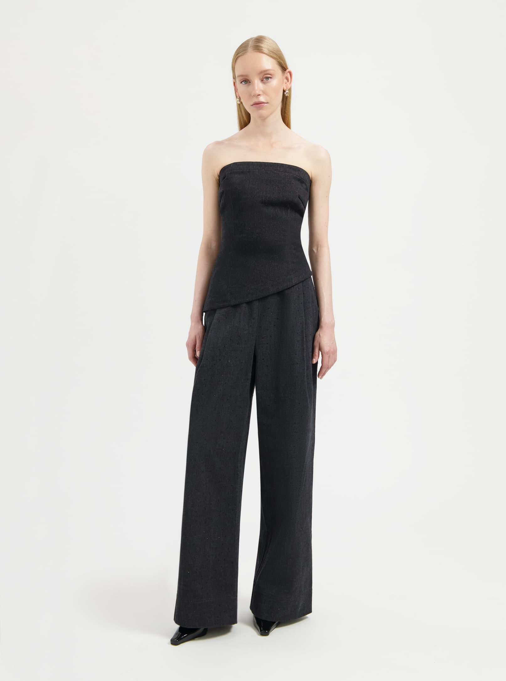 NOUS SOMMES LABELS – KATE TUBE TOP BLACK 1