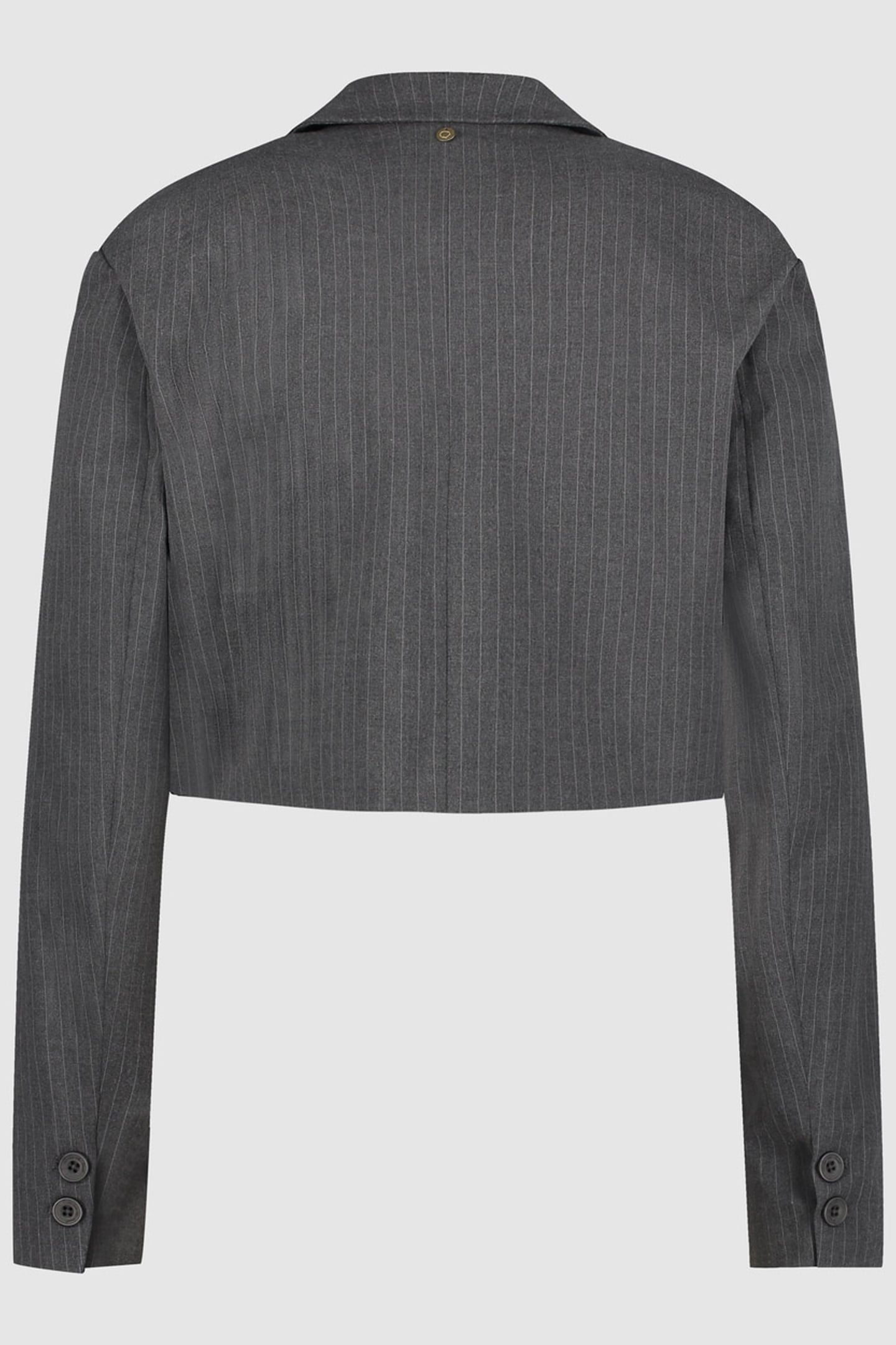 LAURA BLAZER DARK GREY STRIPE 1