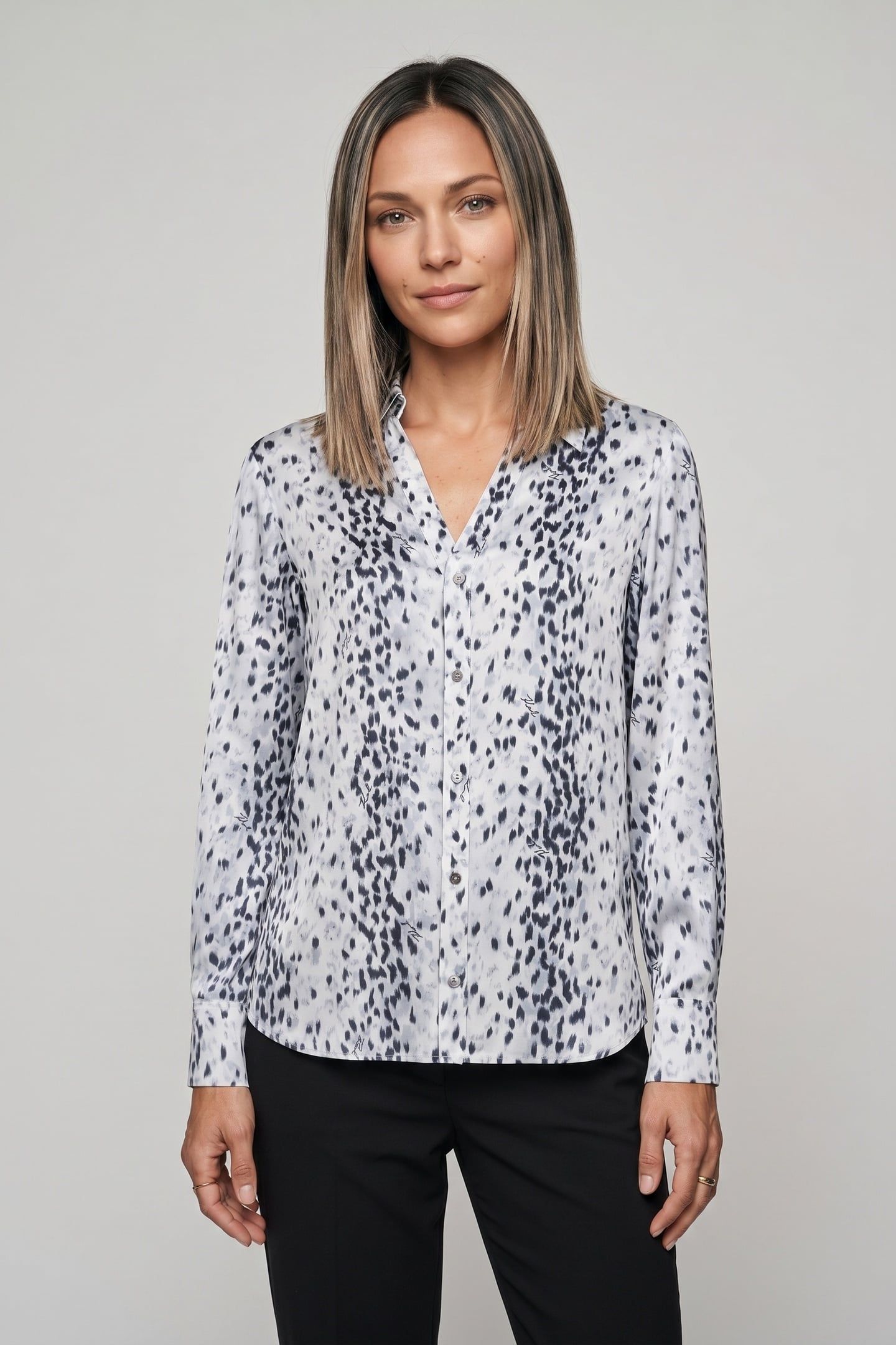 SNOW LEO BLOUSE KARL SNOW LEOPARD 1