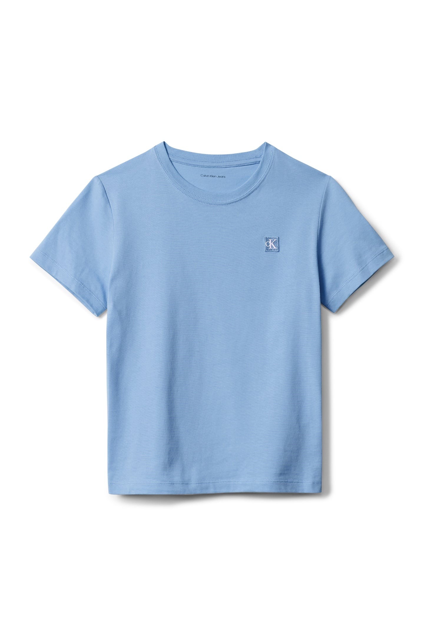 UNISEX MONO MINI BADGE REGULAR T-SHIRT FADED DENIM 4