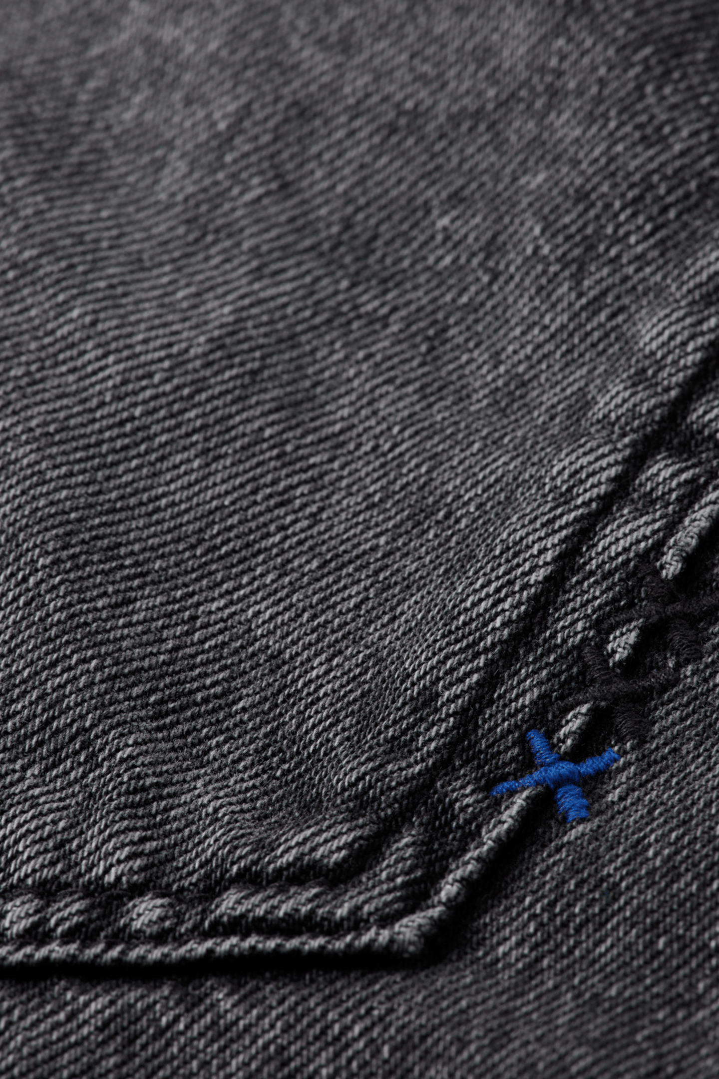 RIPPLE STRAIGHT JEANS — ABSOLUTE BLACK 7