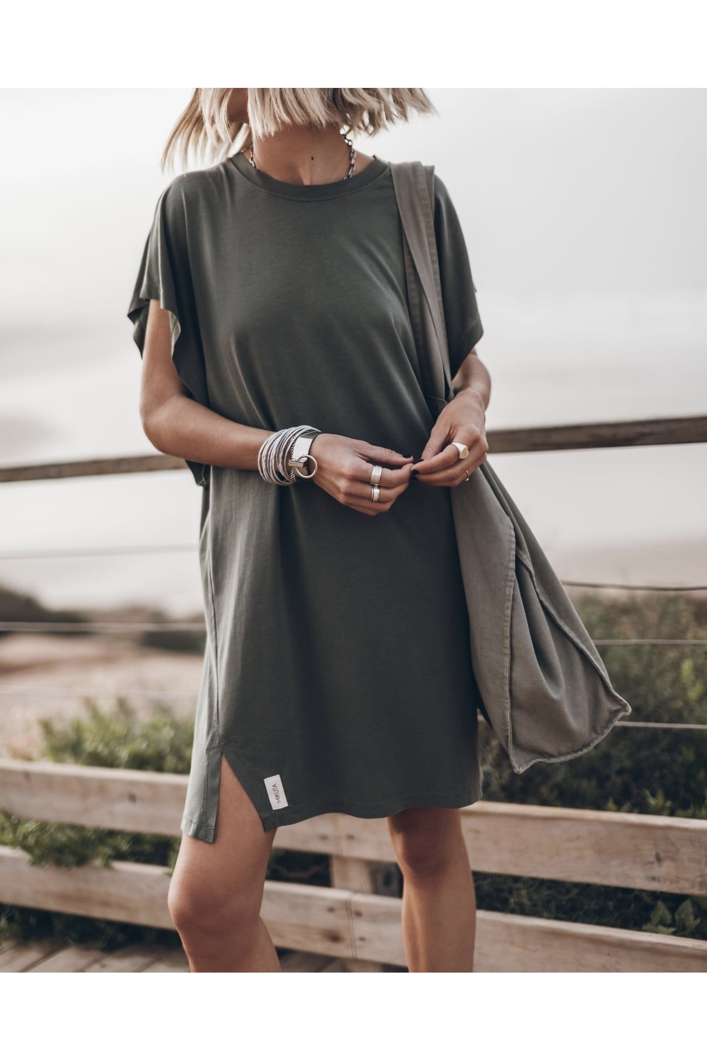 THE OLIVE SHORT BATWING DRESS 1