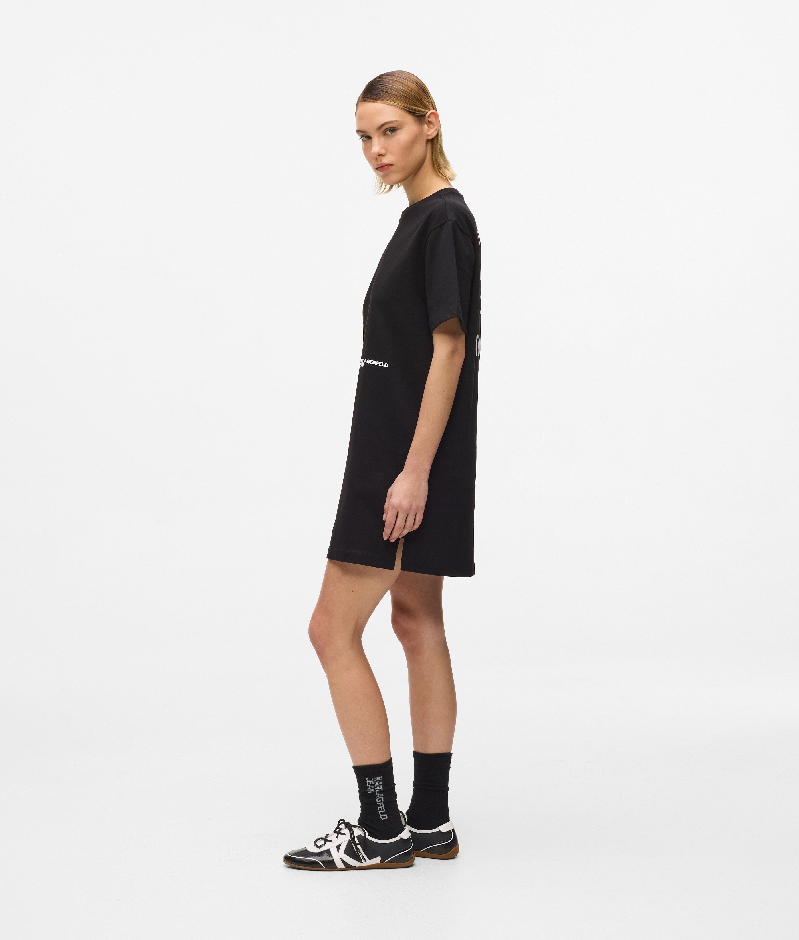KLJ KARLISM TEE DRESS BLACK 2