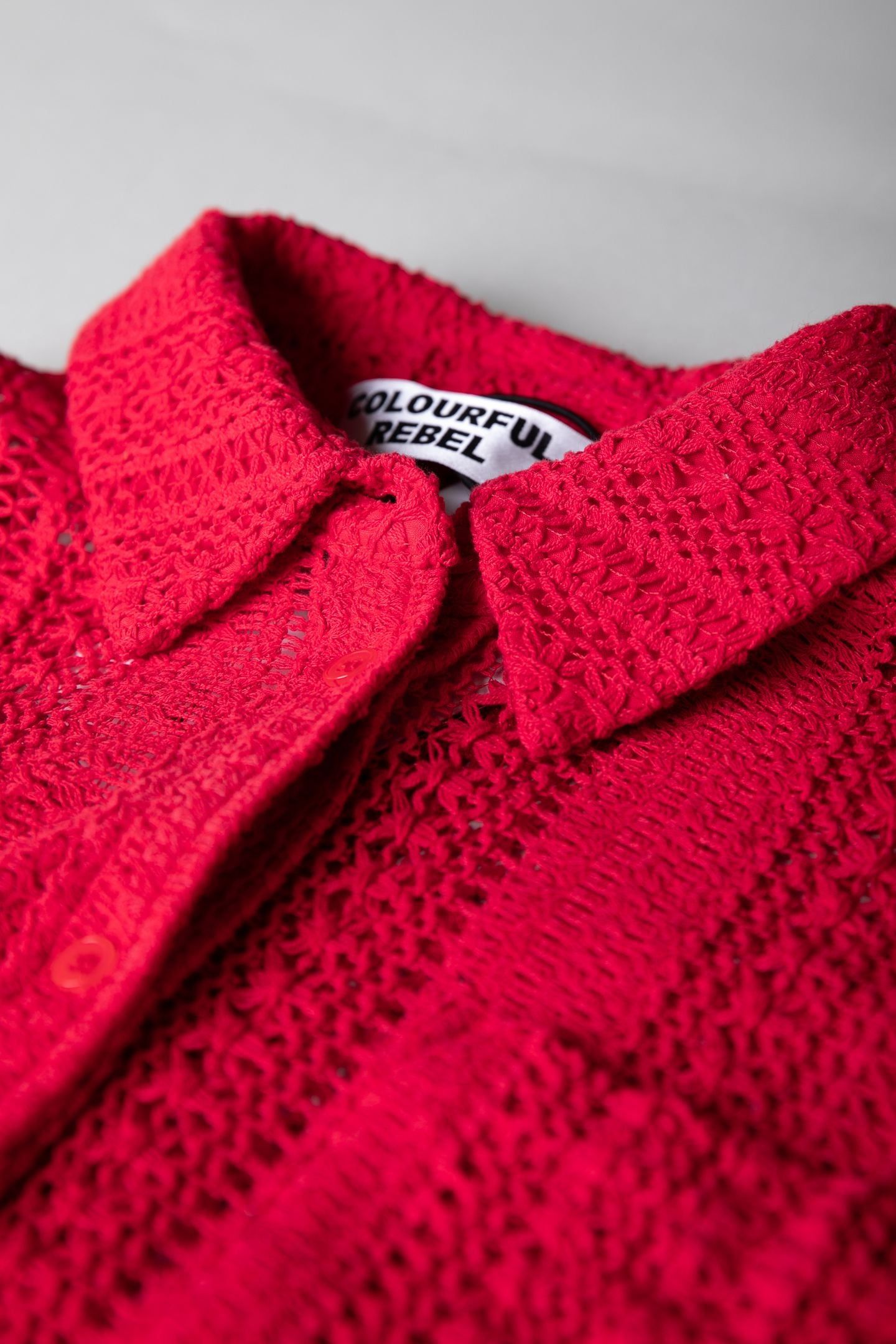 TALIA CROCHET BLOUSE POPPY RED 4