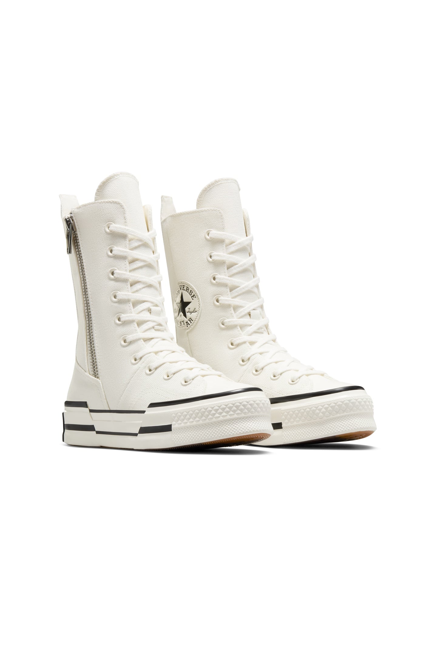 CHUCK 70 PLUS X-HI EGRET/EGRET/BLACK 3
