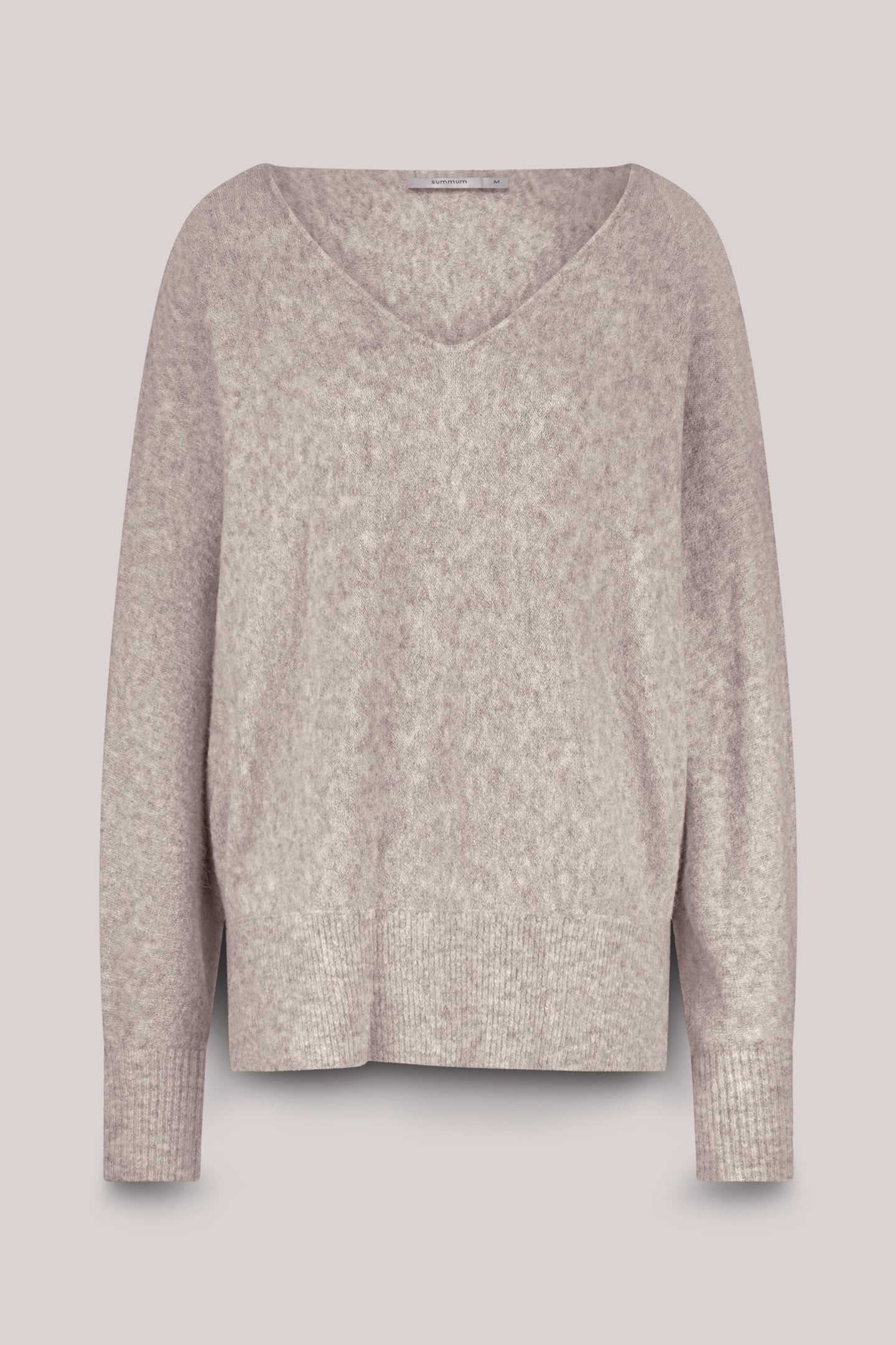 OVERSIZED SWEATER WOOL ELASTANE BLEND KNIT ASH 2
