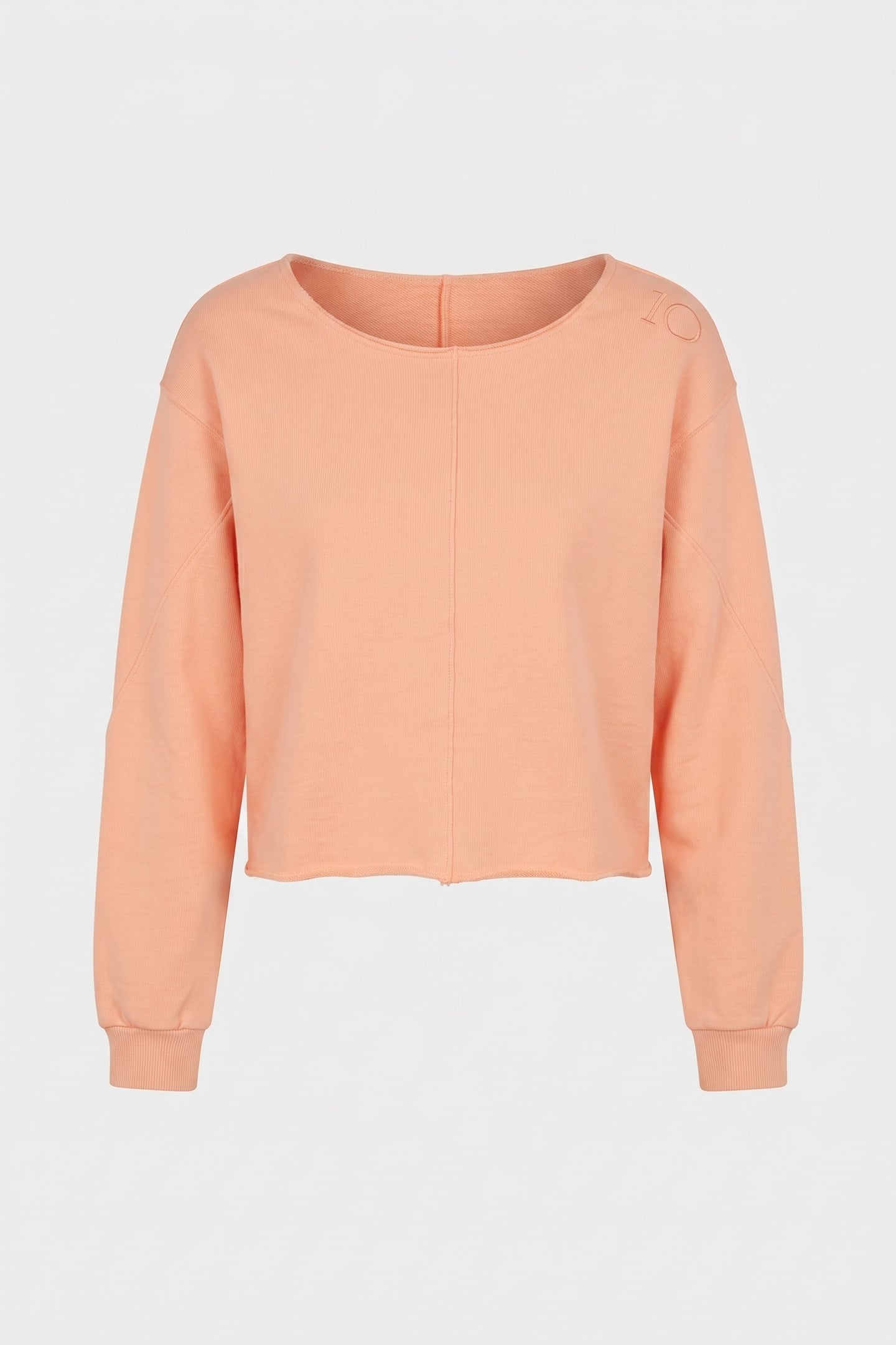 CROPPED BOATNECK SWEATER PEACH 3