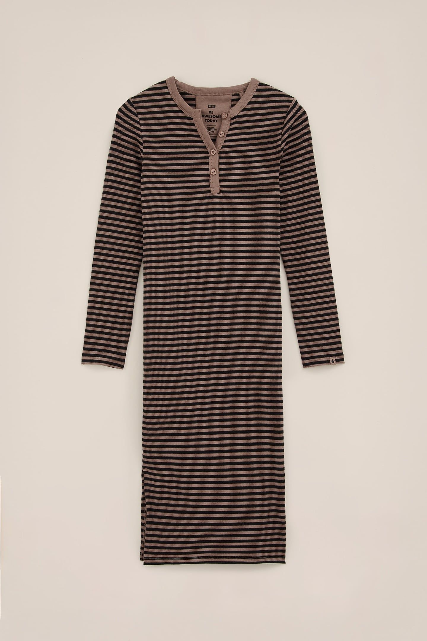 DRESS MAXI LENGTH BROWN 3