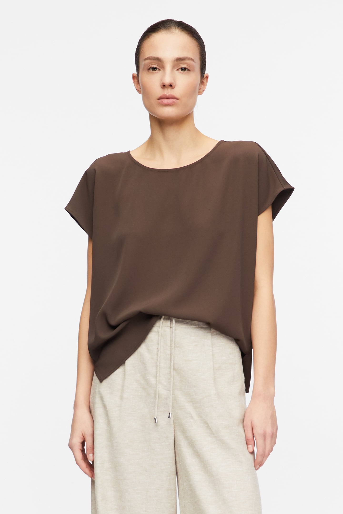 COMMA BLOUSES BROWN 1