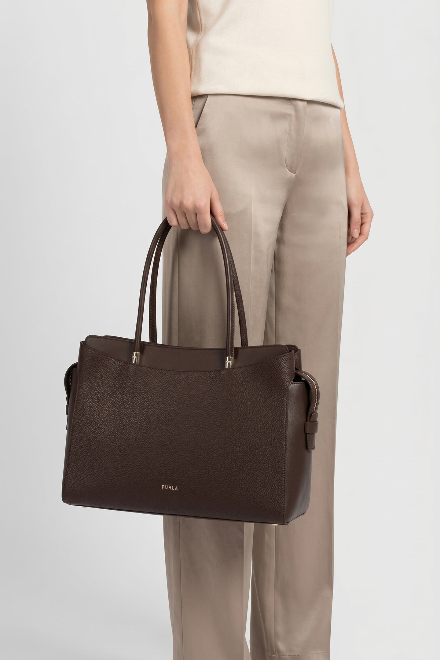 ERIS LARGE TOTE CIOCCOLATO 2