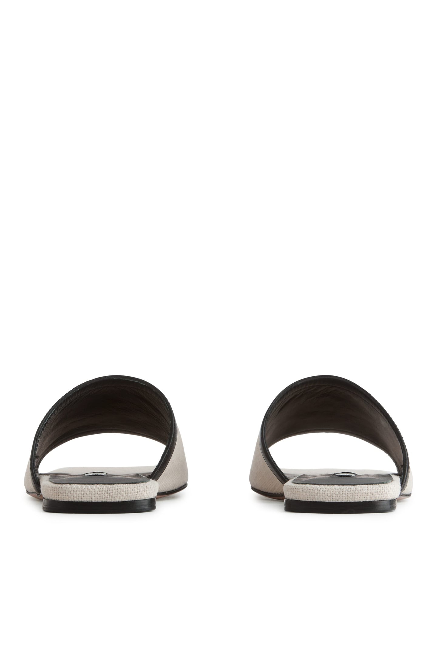 JAQUELINE LINEN SLIDE BEIGE 4