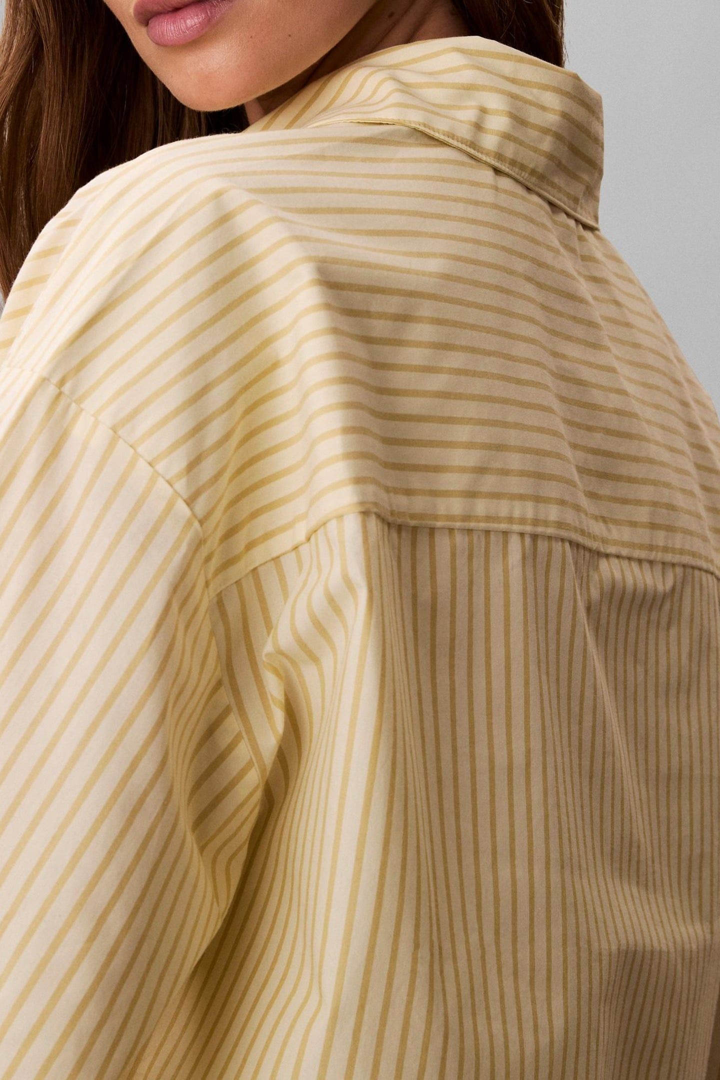 CK GRAPHIC CROPPED SLEEP TOP SERA STRIPE PEAR SORBET 4