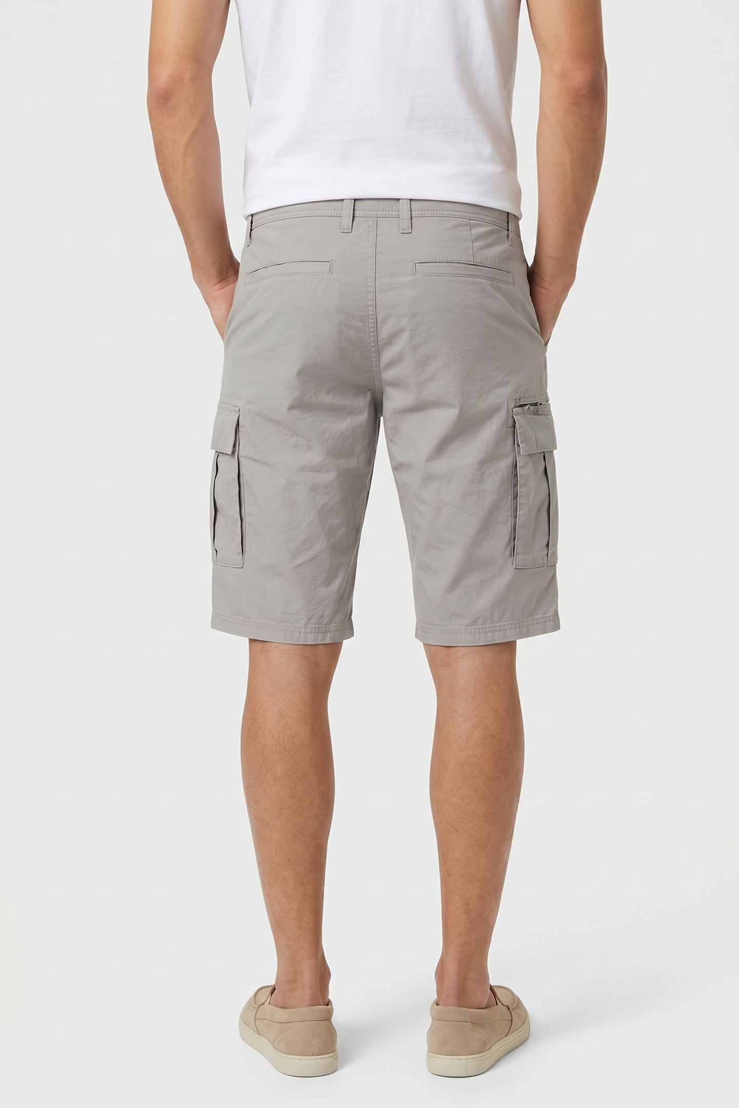 S.OLIVER SHORTS GREY/BLACK 2