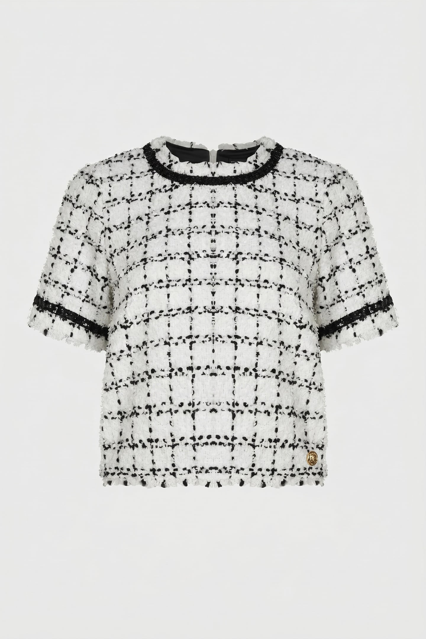 BOUCLE TOP BLACK WHITE KARL BOUCLE 3