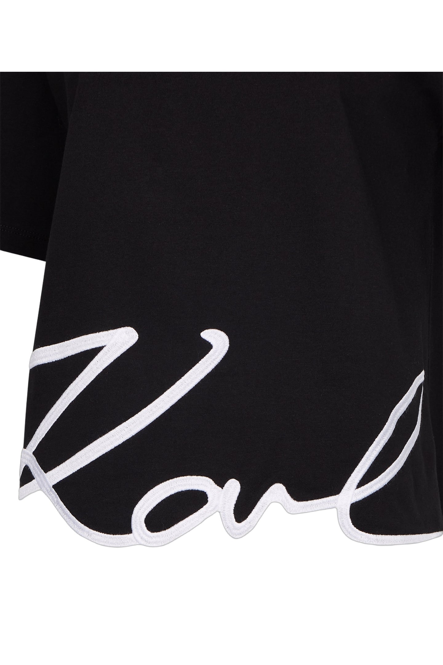 KARL SIGNATURE HEM T-SHIRT BLACK 3