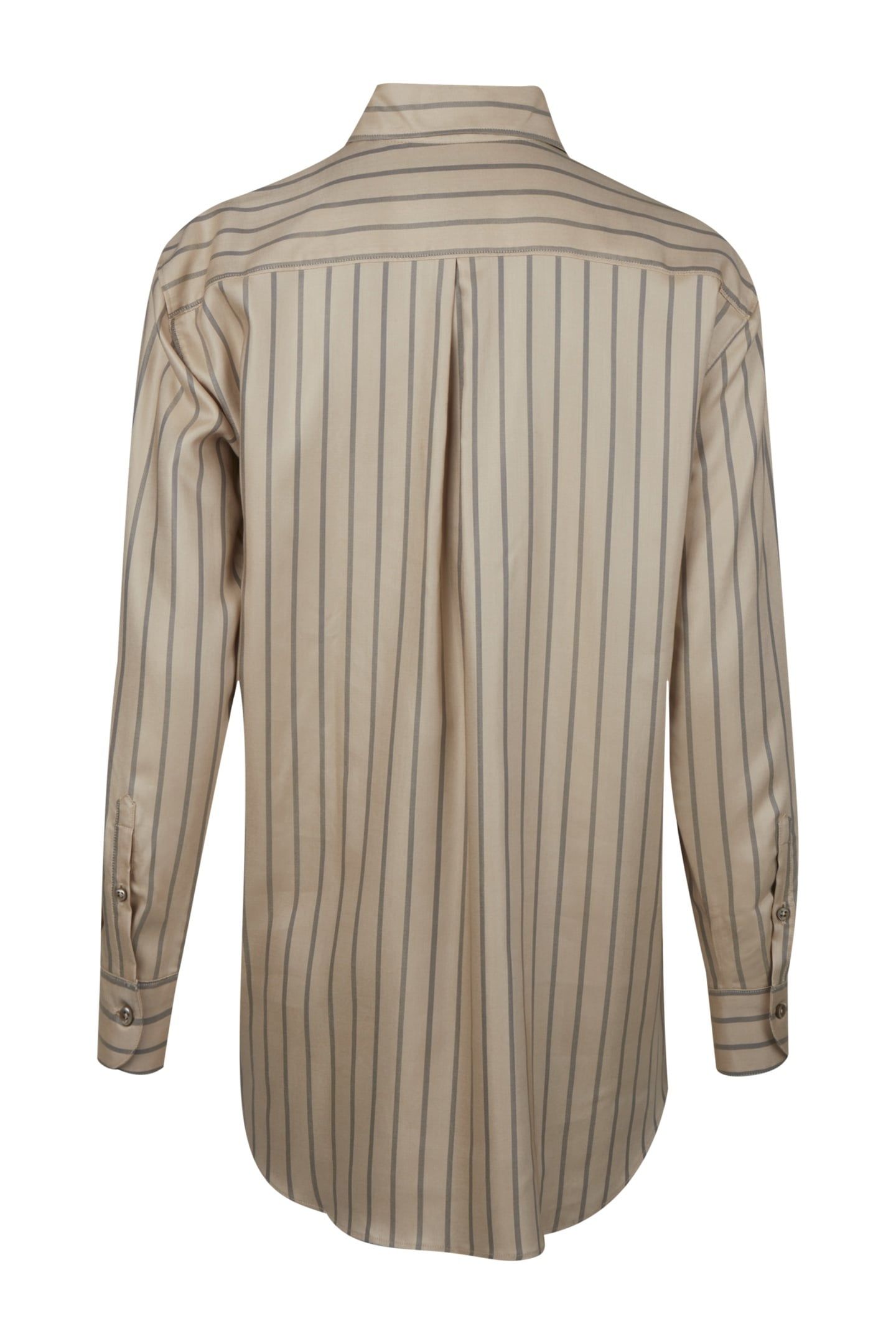 DINA SHIRT, LONG BEIGE STRIPE 3