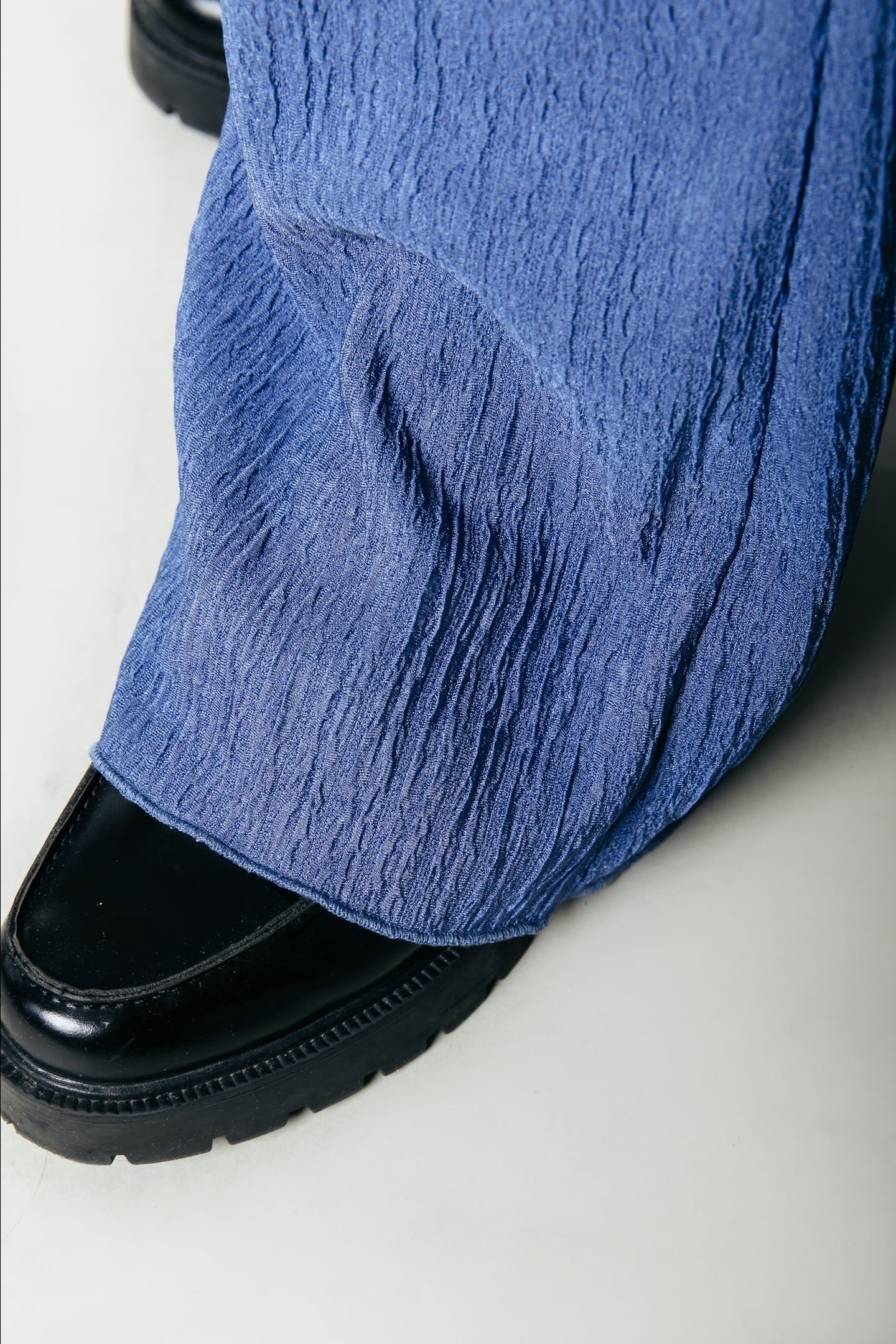 MELODY STRUCTURE STRAIGHT PANTS RAIN WASHED BLUE 5