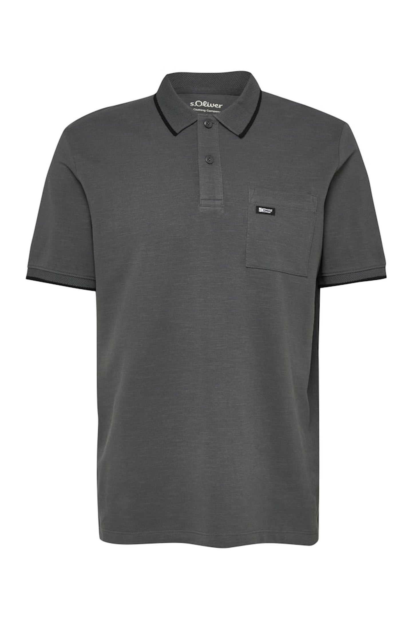 S.OLIVER POLOSHIRTS GREY/BLACK 4