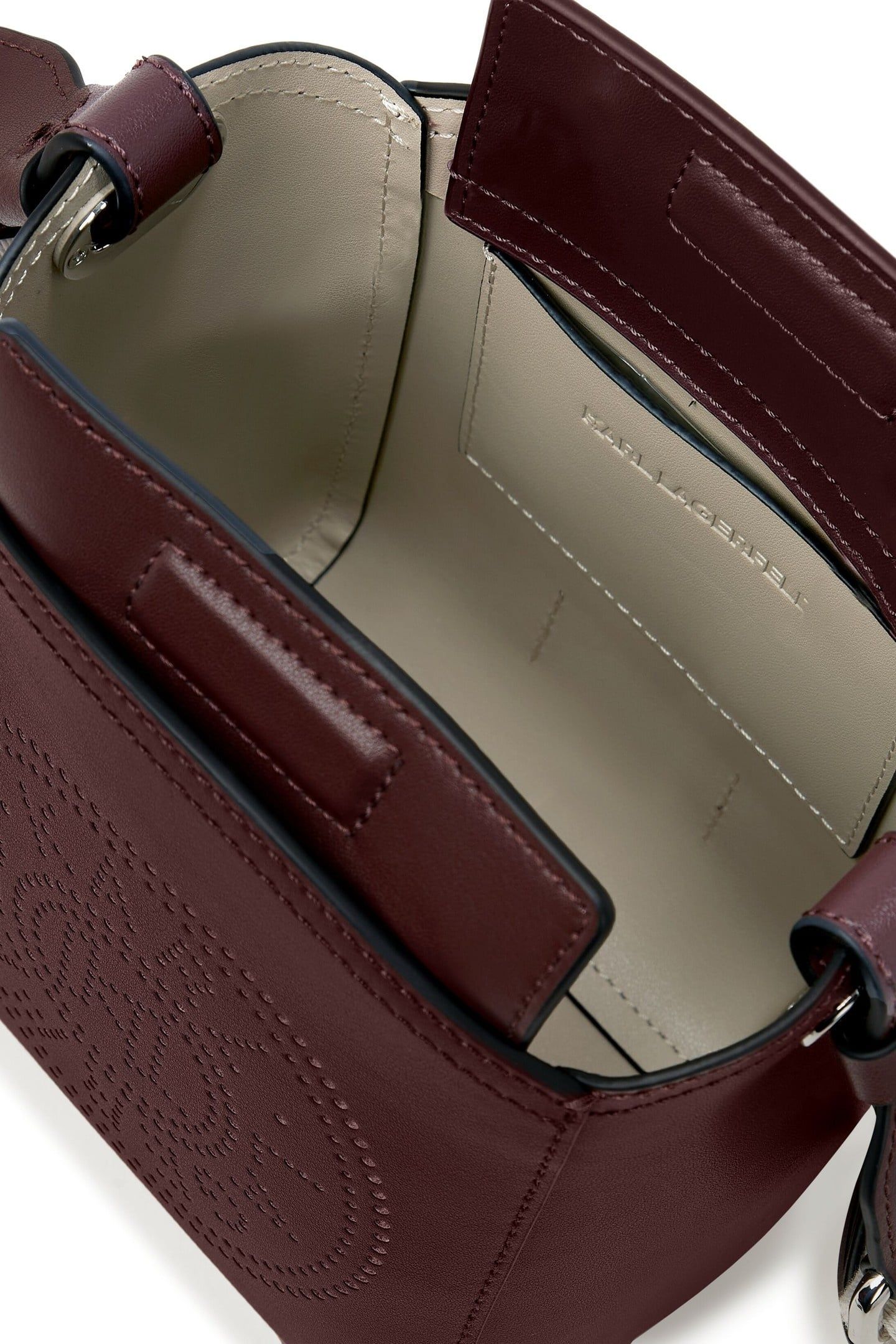 K/CIRCLE SMALL BUCKET PERFORATED WINDSOR BURGUNDY 4
