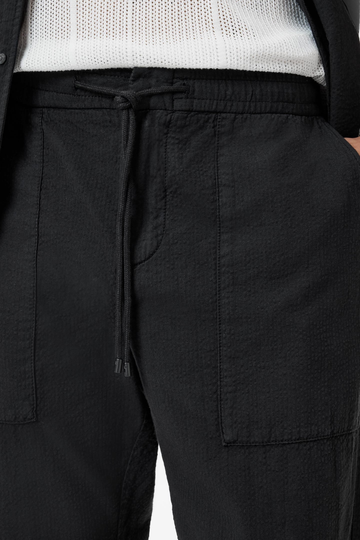 GREYSON WIDE FIT PATCH POCKET ELASTIC WA BLACK 3