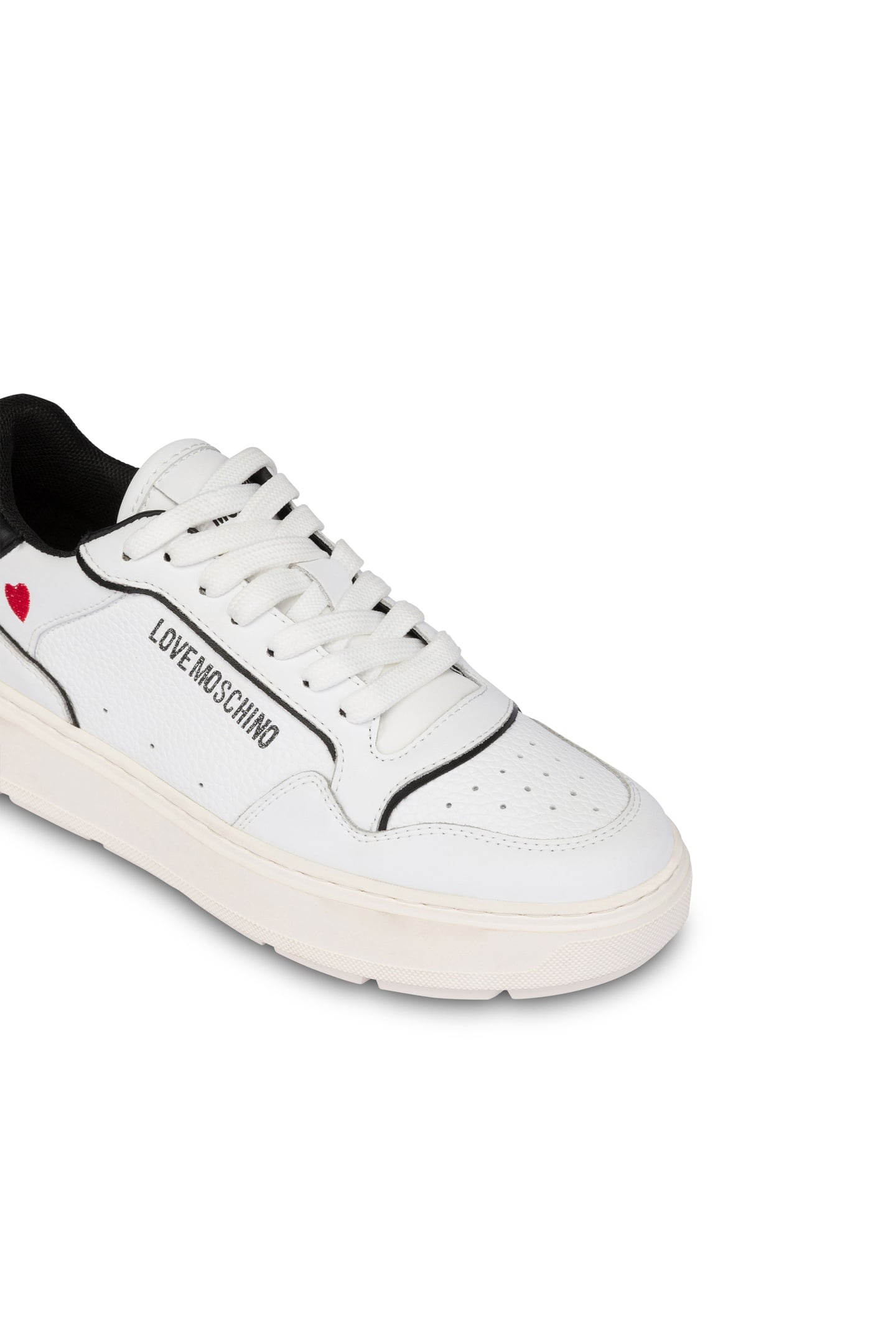 BOLD LOVE CALFSKIN SNEAKERS WHITE 4
