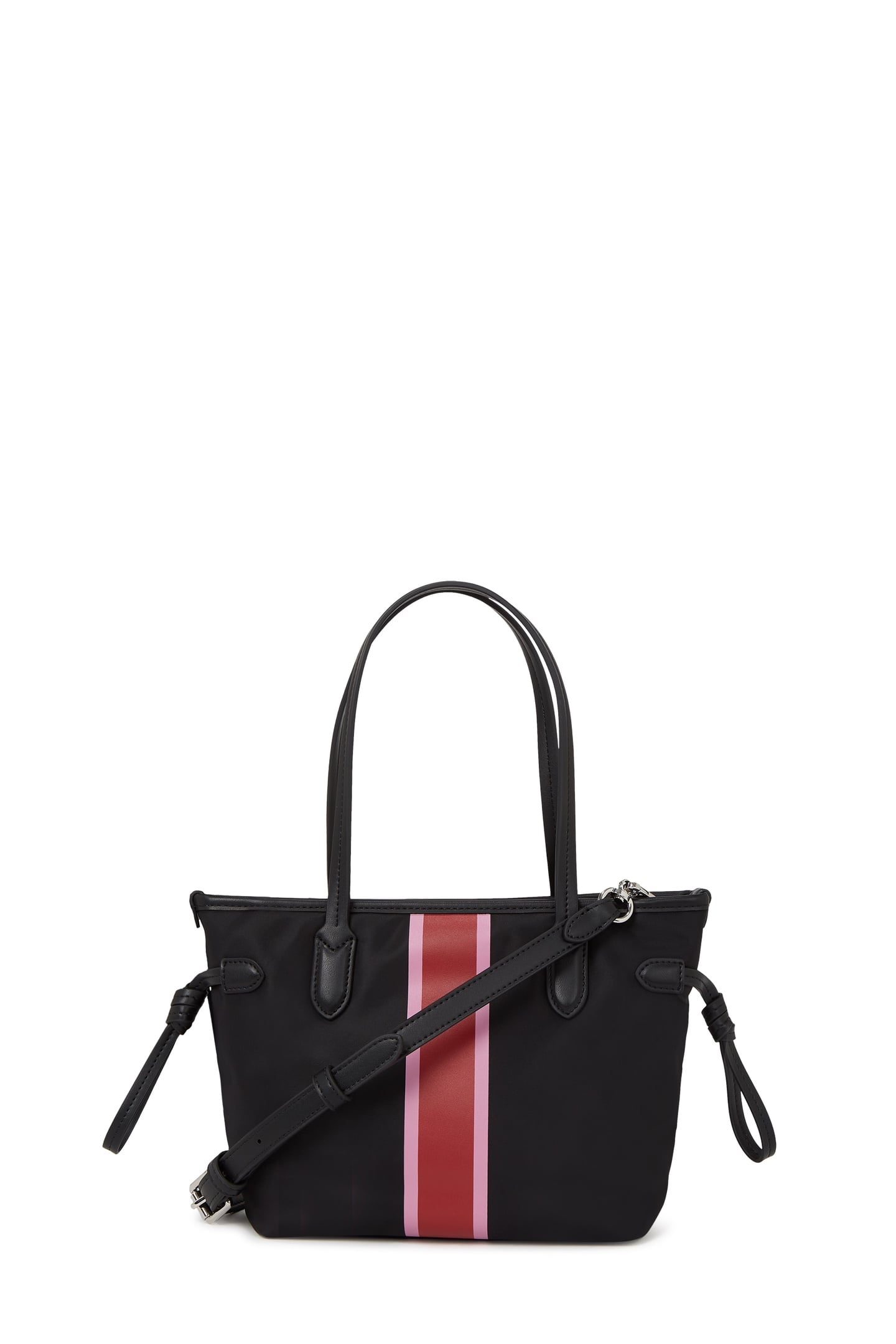 IKON NYLON STRIPE SM TOTE BLACK 4