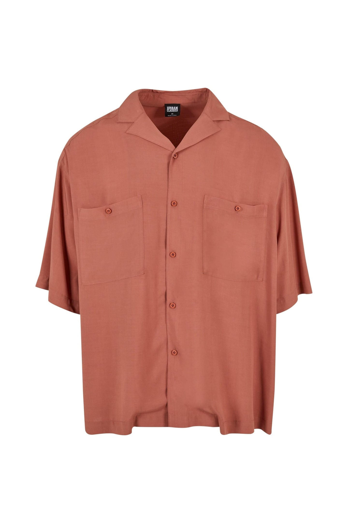 OVERSIZED RESORT SHIRT TERRACOTTA 1