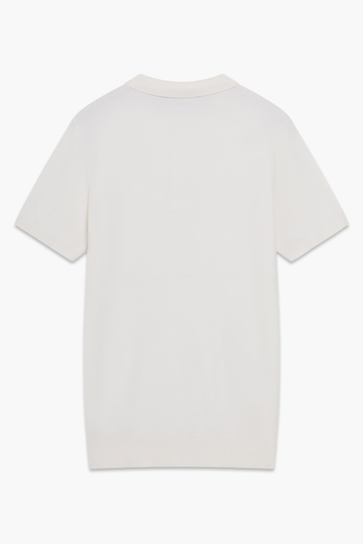 POLO ZIP S/S LUX ECRU 2