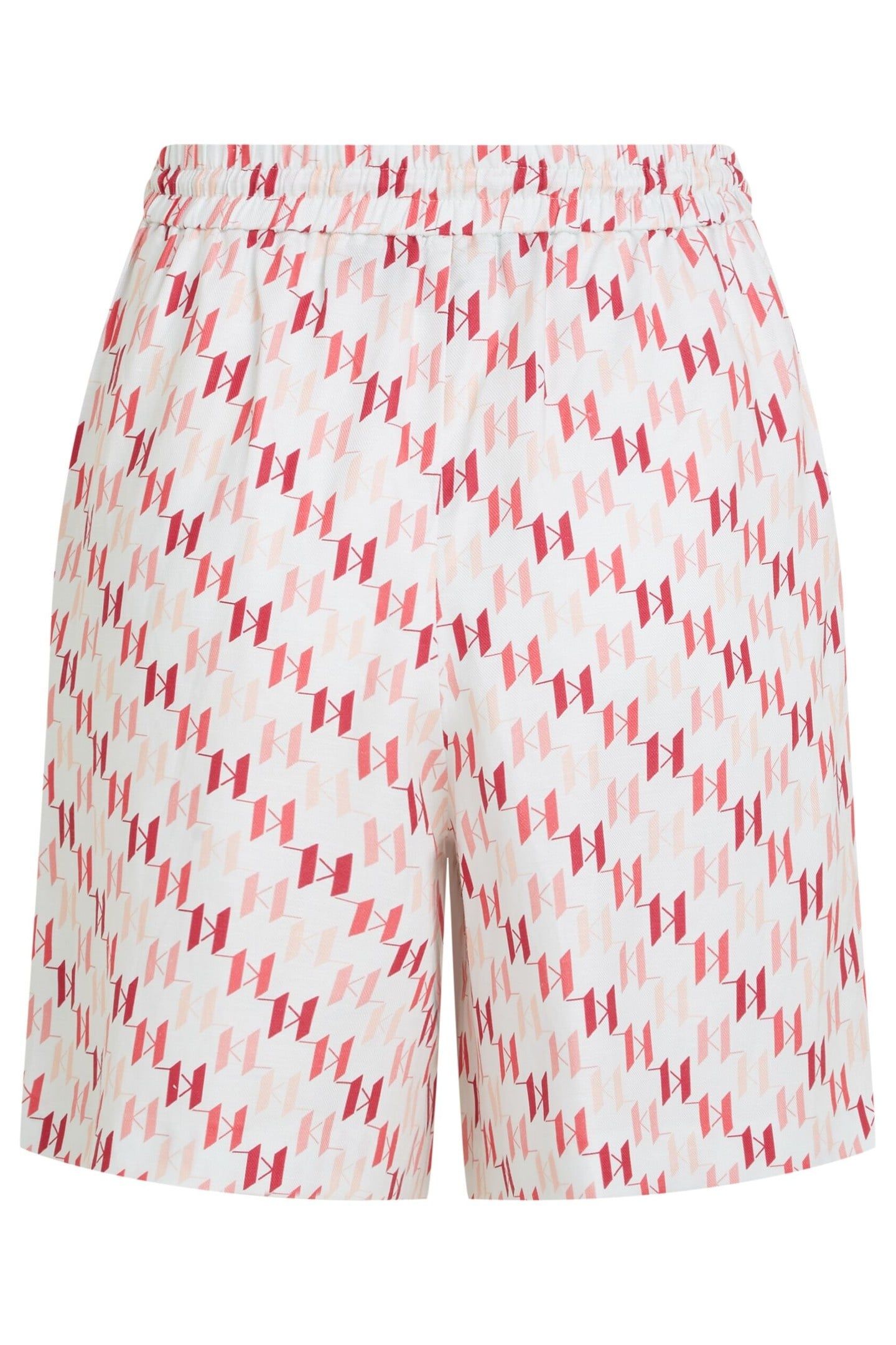 LINEN SHORTS WHITE/RED 2