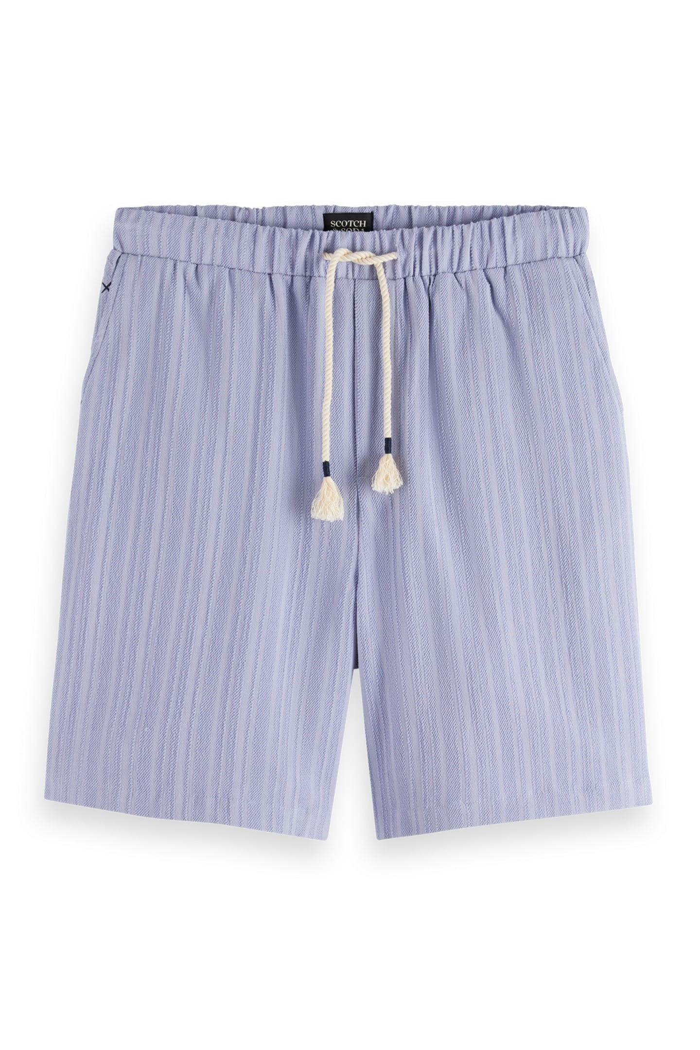 FAVE - TONAL STRIPED REGULAR FIT BERMUDA SHORTS LANGUID LAVE 1