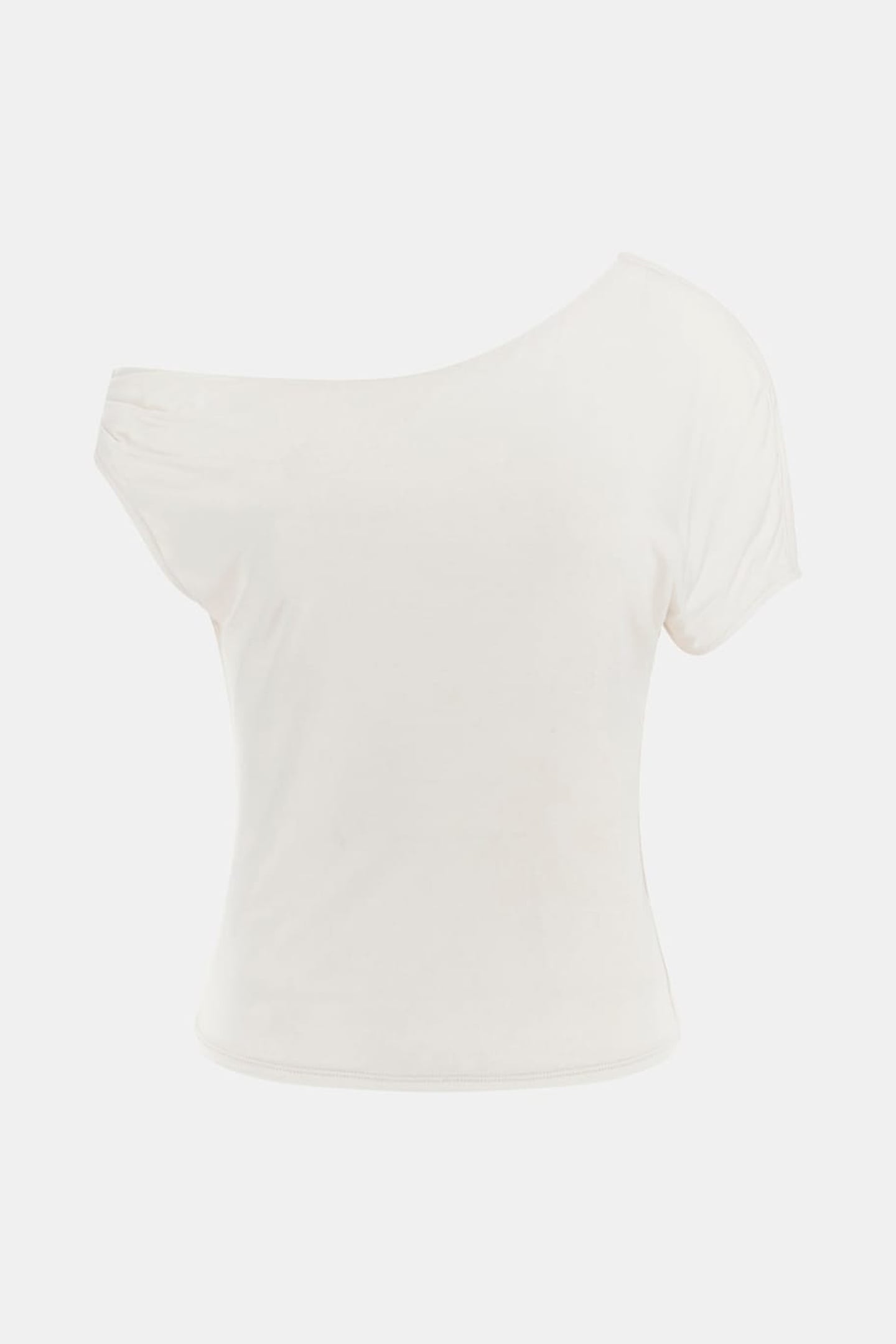 GUESS ECO SS DOLMAN OFF SHLDR BUTTER ICECREAM 2