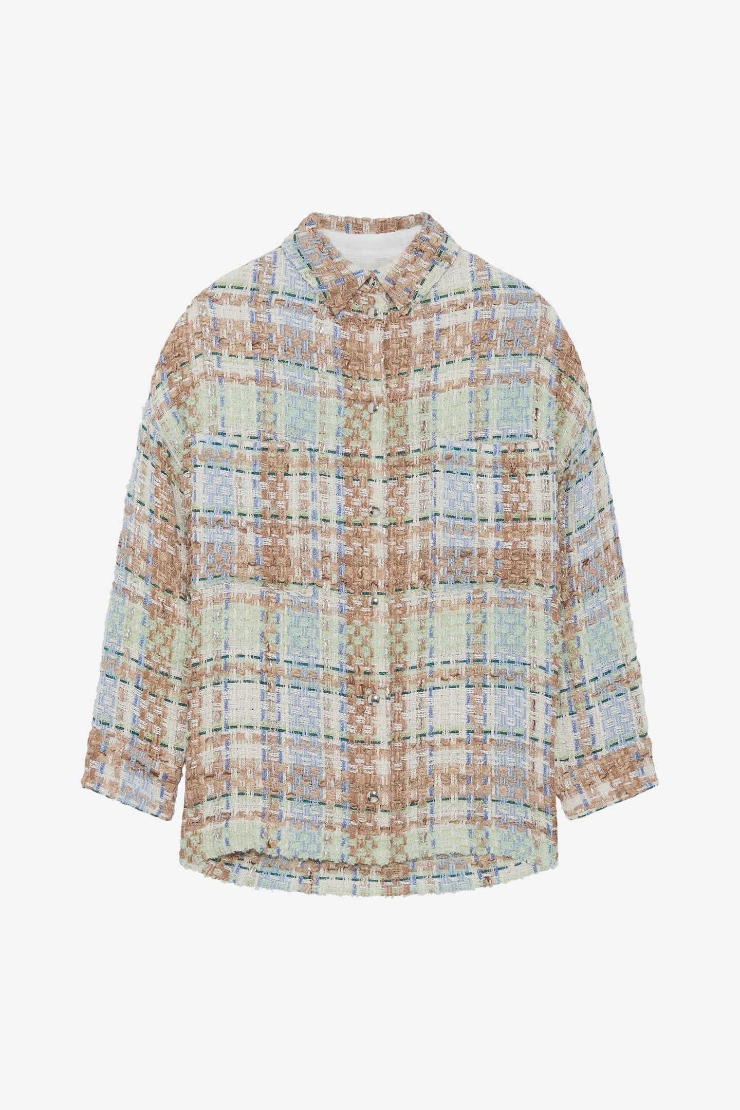 MARYSE OVERSHIRT ECRU/BLUE 4
