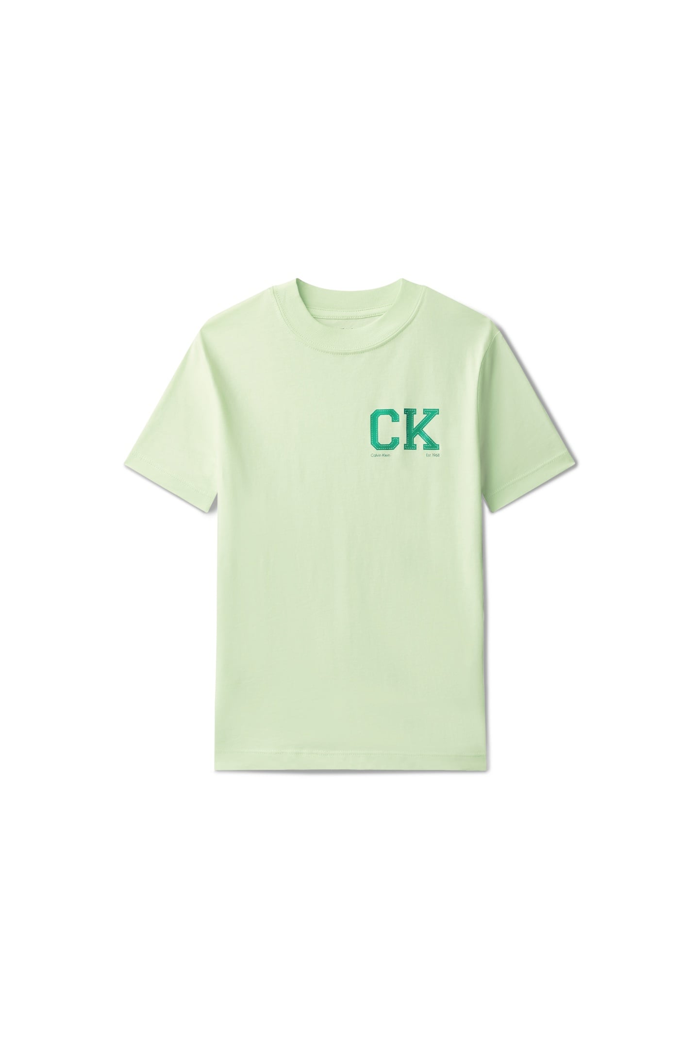 BOYS CK CHEST LOGO SS T-SHIRT PATINA GREEN 5